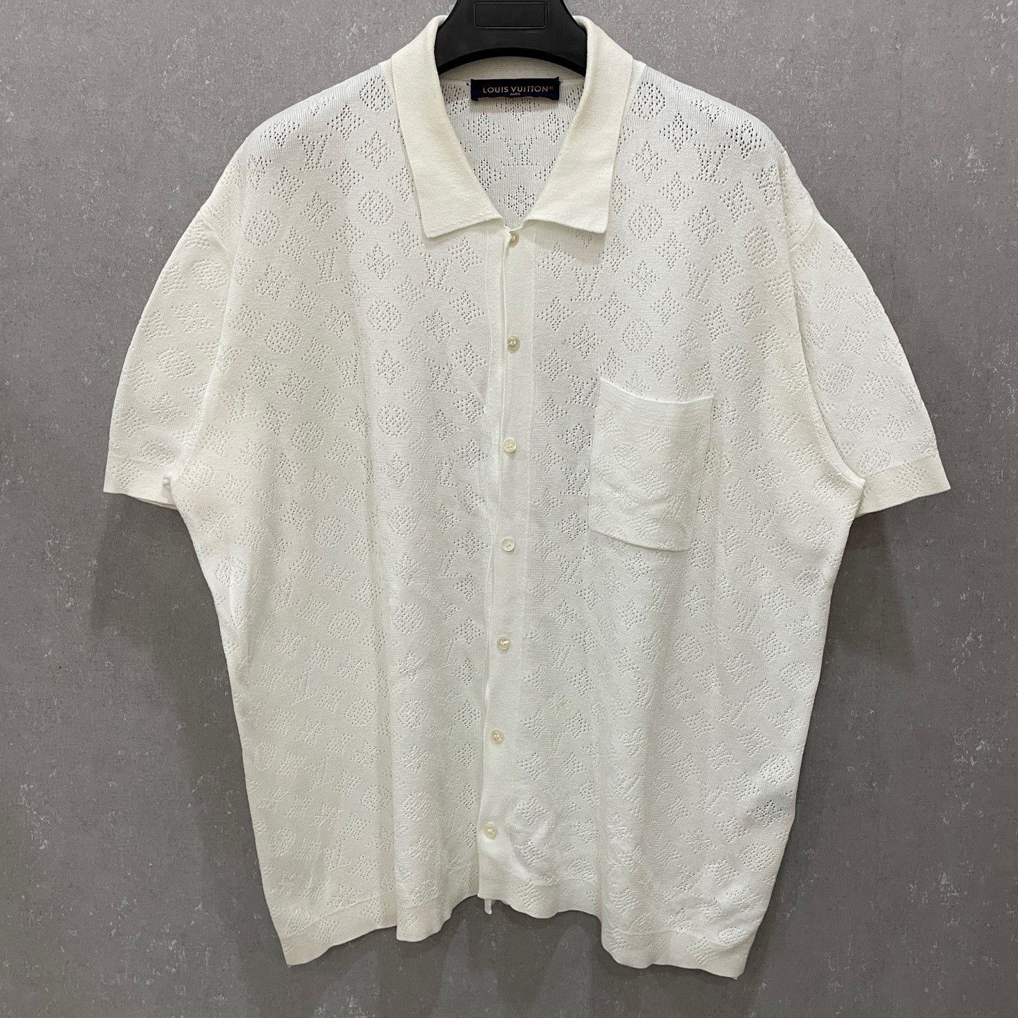 Louis Vuitton Louis Vuitton Open Knit Short Sleeve Shirt L Size US L / EU 52-54 / 3 - 2 Thumbnail