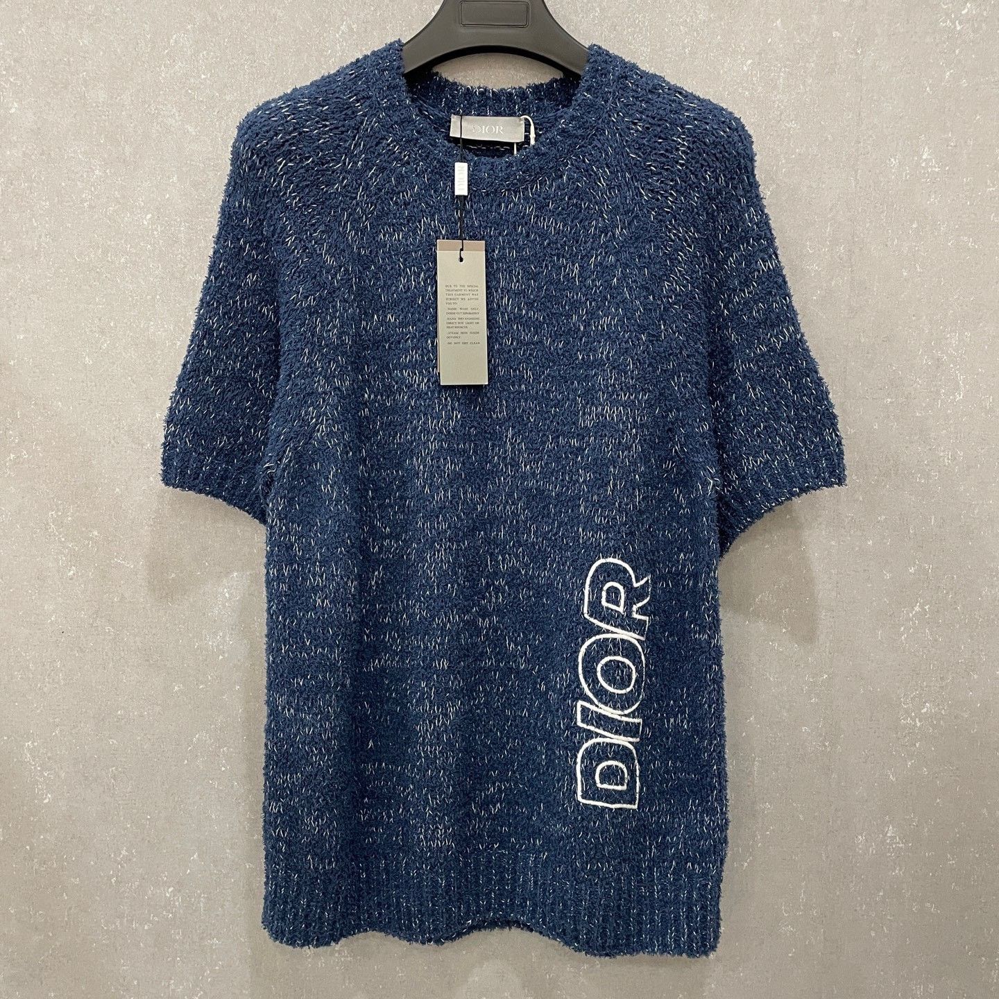 Dior Dior Logo Short Sleeve Knit Sweater Size L Size US L / EU 52-54 / 3 - 2 Thumbnail