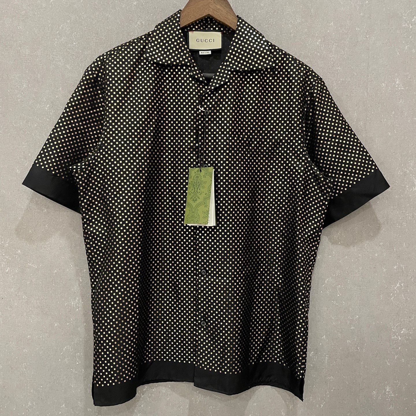 Gucci Gucci Star Print Silk Short Sleeve Shirt 44 Size US S / EU 44-46 / 1 - 2 Thumbnail