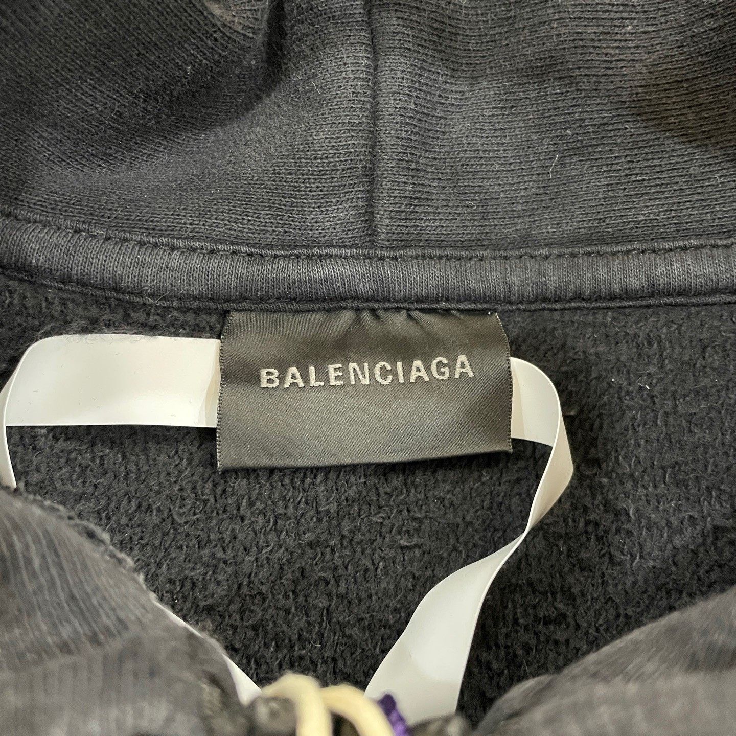 Balenciaga Balenciaga Logo Print Washed Zip Hoodie US L Size US L / EU 52-54 / 3 - 5 Thumbnail
