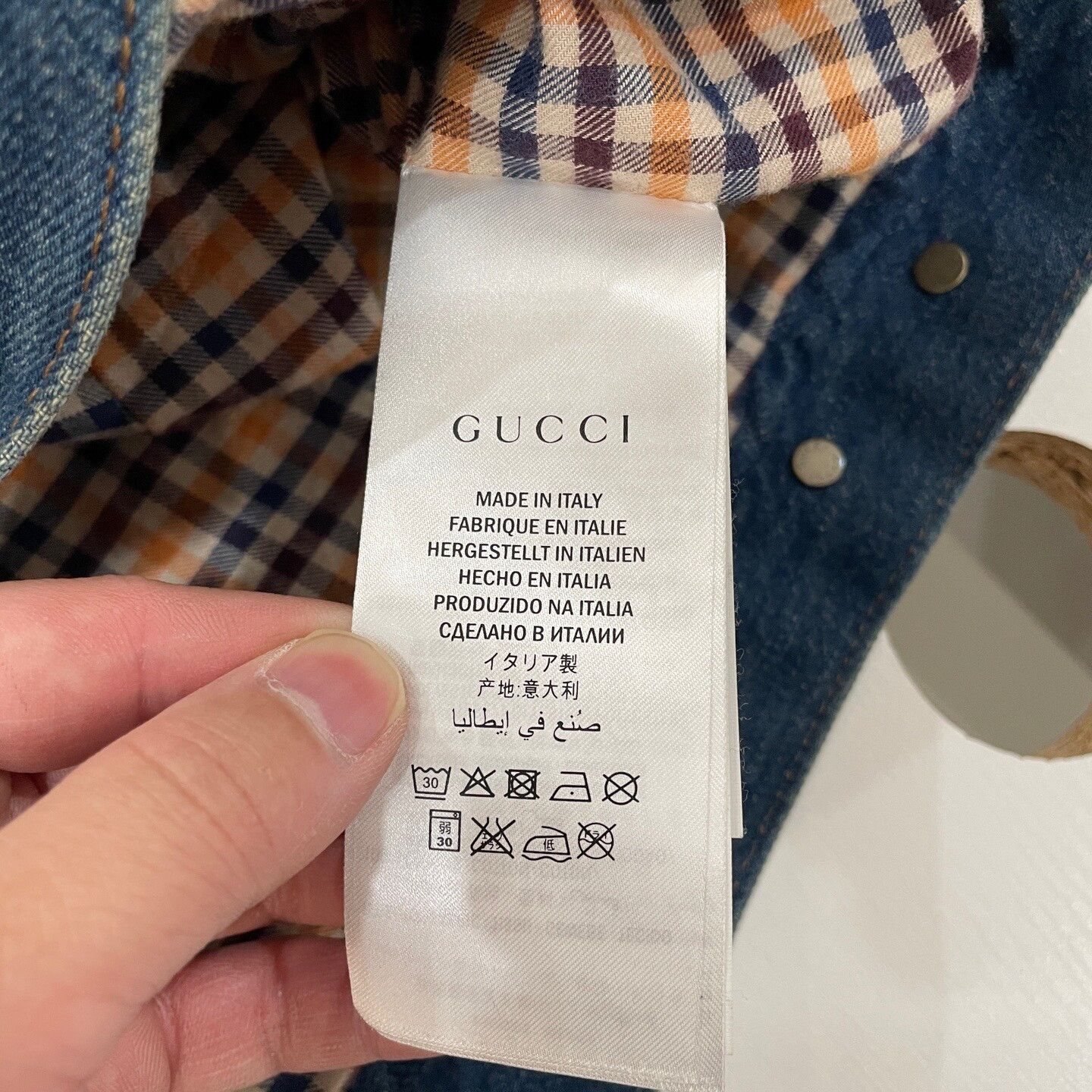 Gucci Gucci Embroidered Studded Denim Jacket Size 46 Size US S / EU 44-46 / 1 - 5 Thumbnail