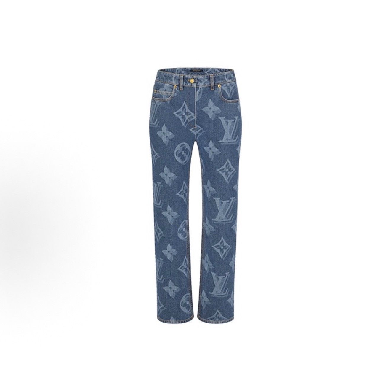 Louis Vuitton Louis Vuitton Monogram Denim Jeans 31 Size US 31 - 2 Thumbnail