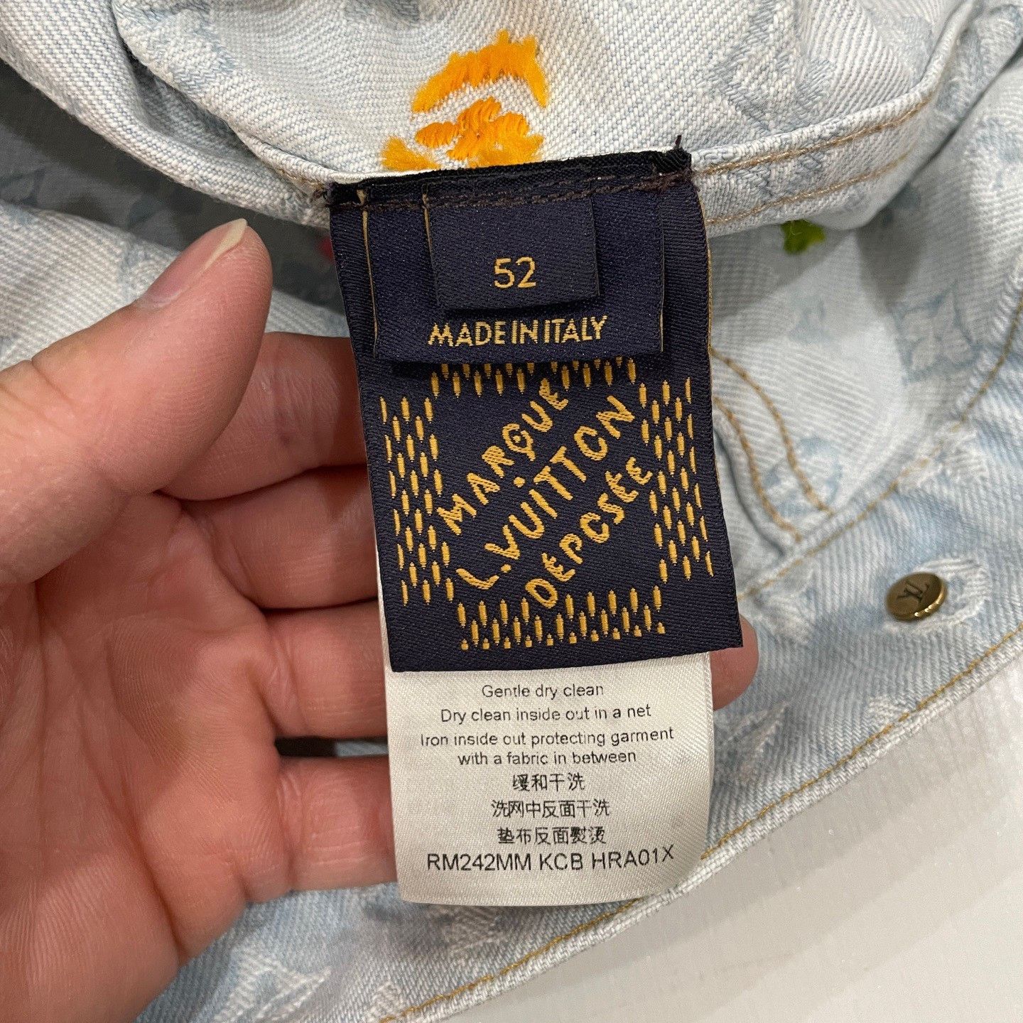 Louis Vuitton Louis Vuitton x Tyler Monogram Denim Jacket 52 Size US L / EU 52-54 / 3 - 6 Thumbnail