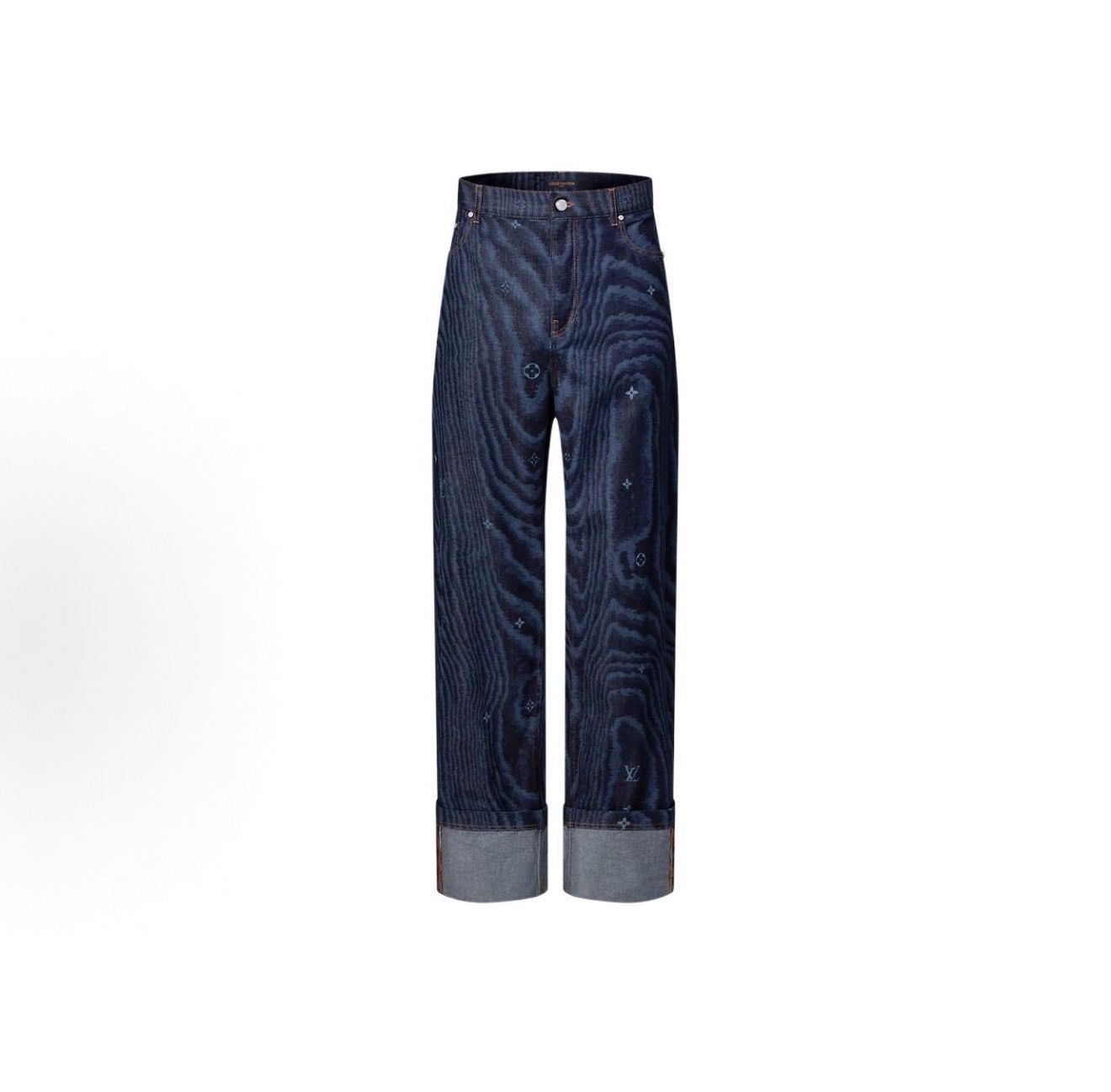 Louis Vuitton Louis Vuitton Monogram Wood Grain Denim Jeans 32 Size US 32 / EU 48 - 2 Thumbnail