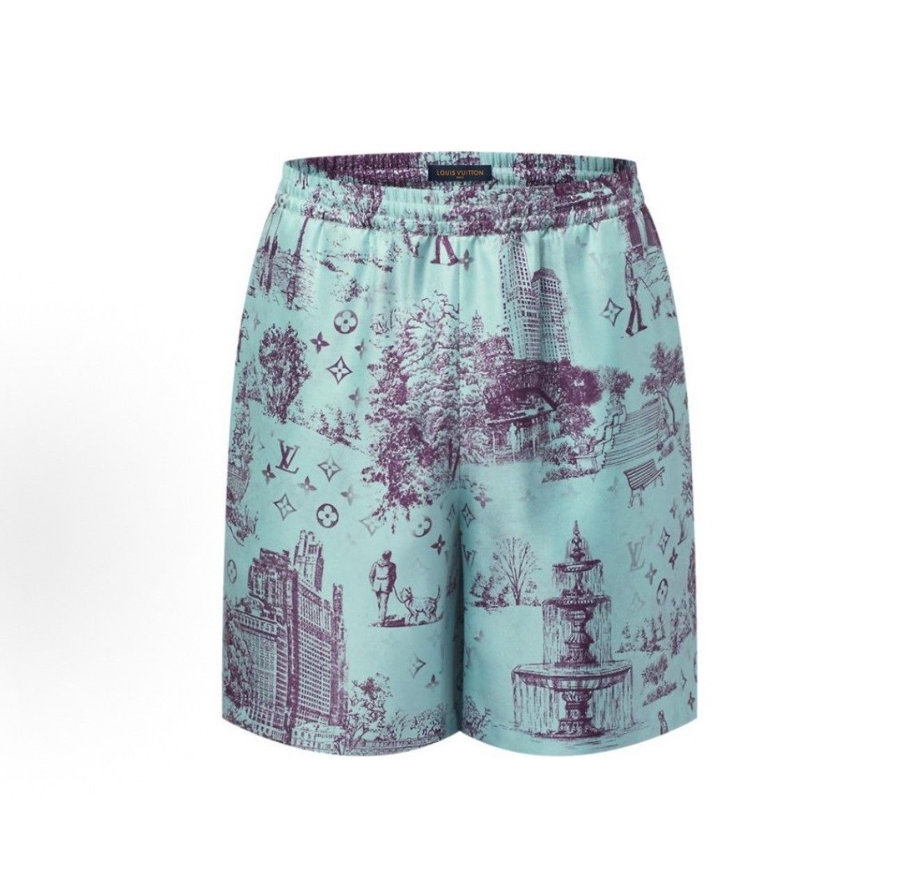 Louis Vuitton Louis Vuitton Monogram Landscape Silk Shorts 52 Size US 36 / EU 52 - 2 Thumbnail