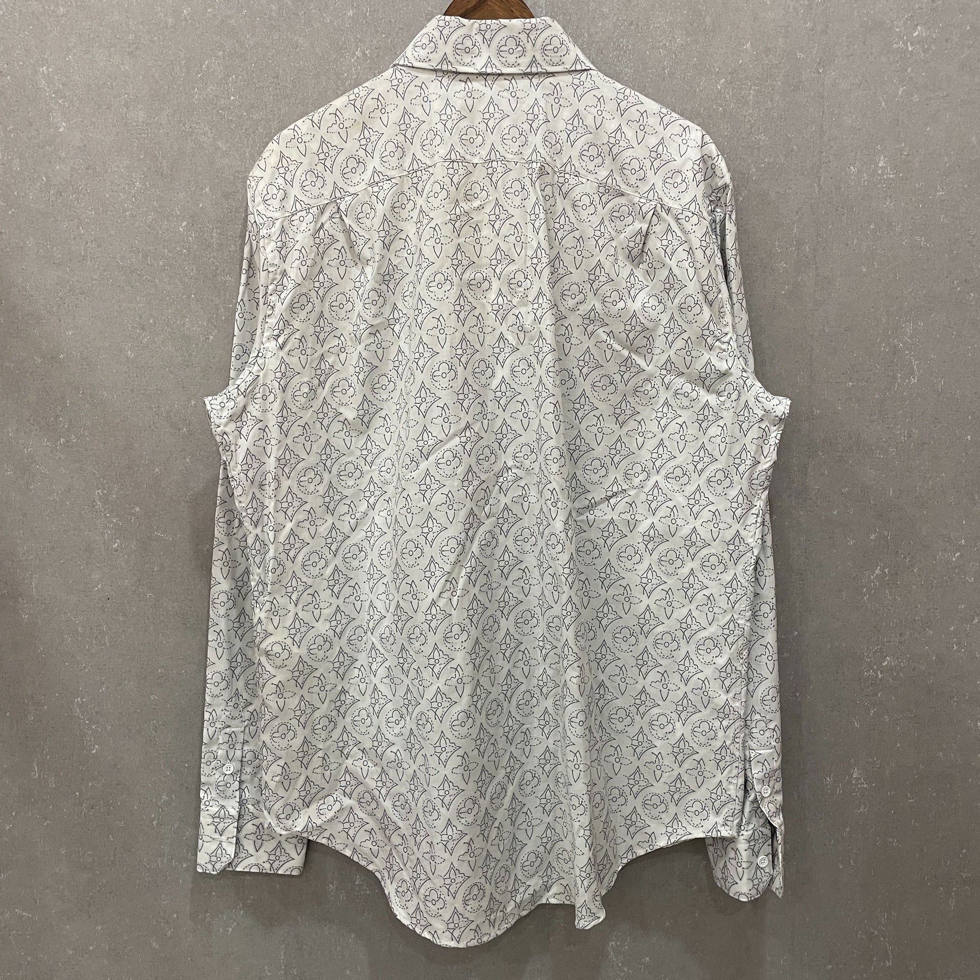 Louis Vuitton Louis Vuitton Monogram Print Button Up Shirt XXL Size US XXL / EU 58 / 5 - 3 Thumbnail