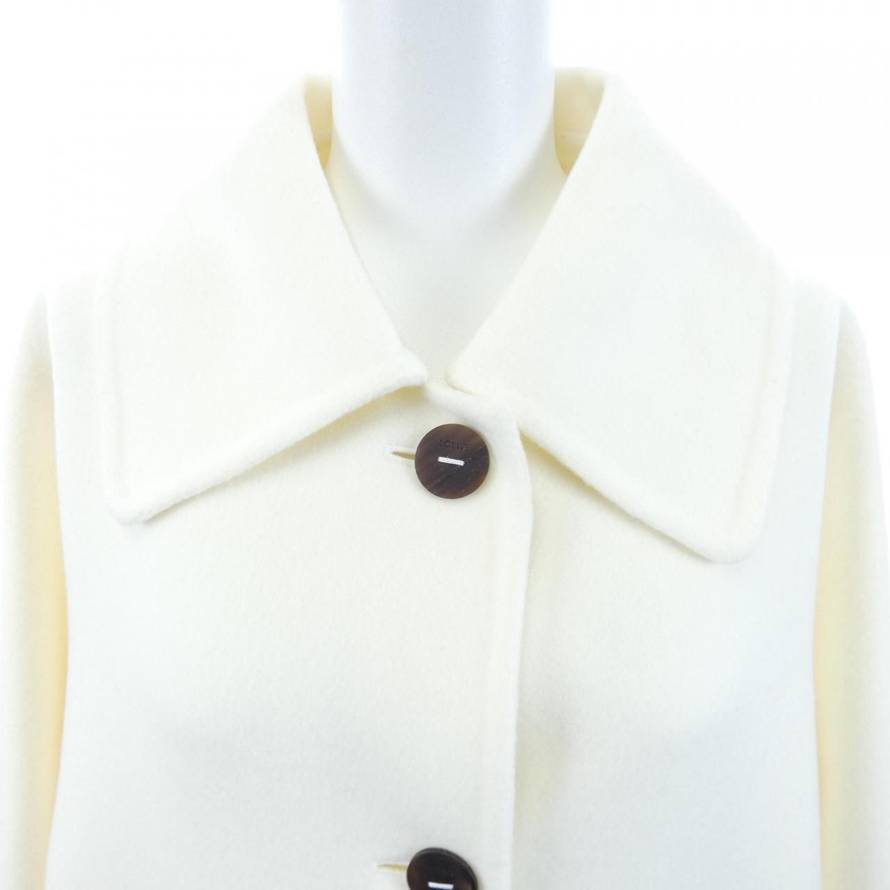 Loewe Loewe Loewe Anagram Cashmere Blend Coat Textile Outerwear S359336XBO DUTY FREE for USA Size ONE SIZE - 6 Thumbnail