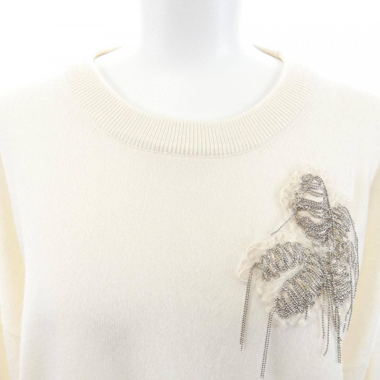 Brunello Cucinelli Brunello Cucinelli Brunello Cucinelli Cashmere Knit Textile Tops M12140500P DUTY FREE for USA Size ONE SIZE - 5 Thumbnail