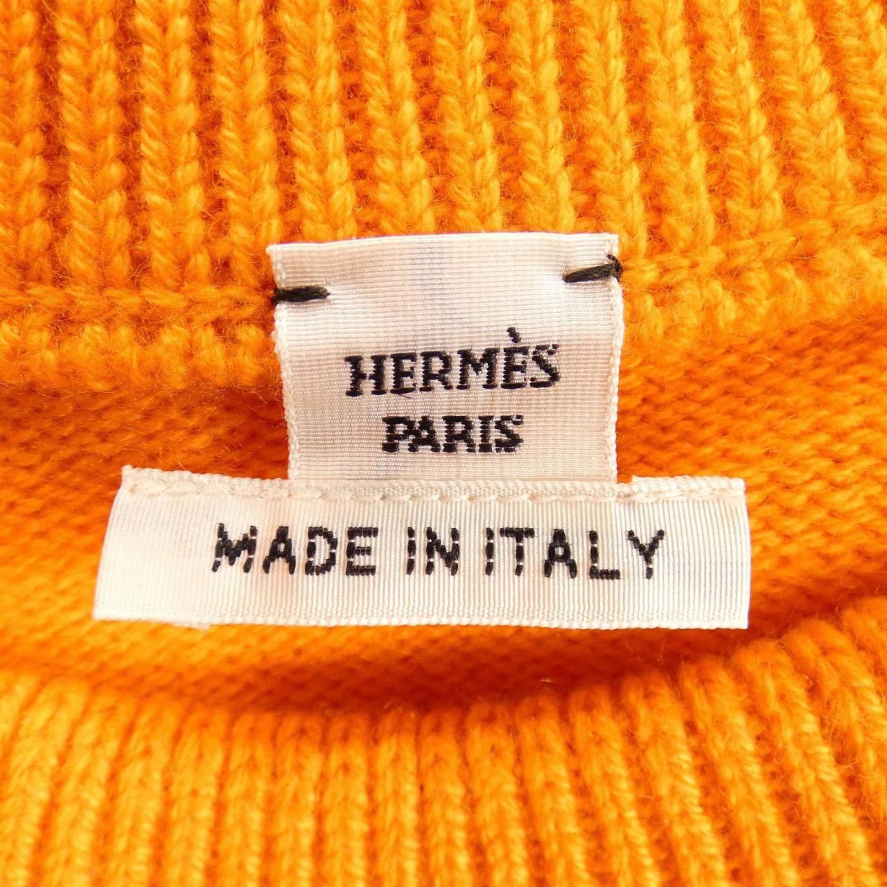 Hermes Hermes Hermes Oversize Sweater Cashmere Knit Textile Tops DUTY FREE for USA Size ONE SIZE - 4 Thumbnail