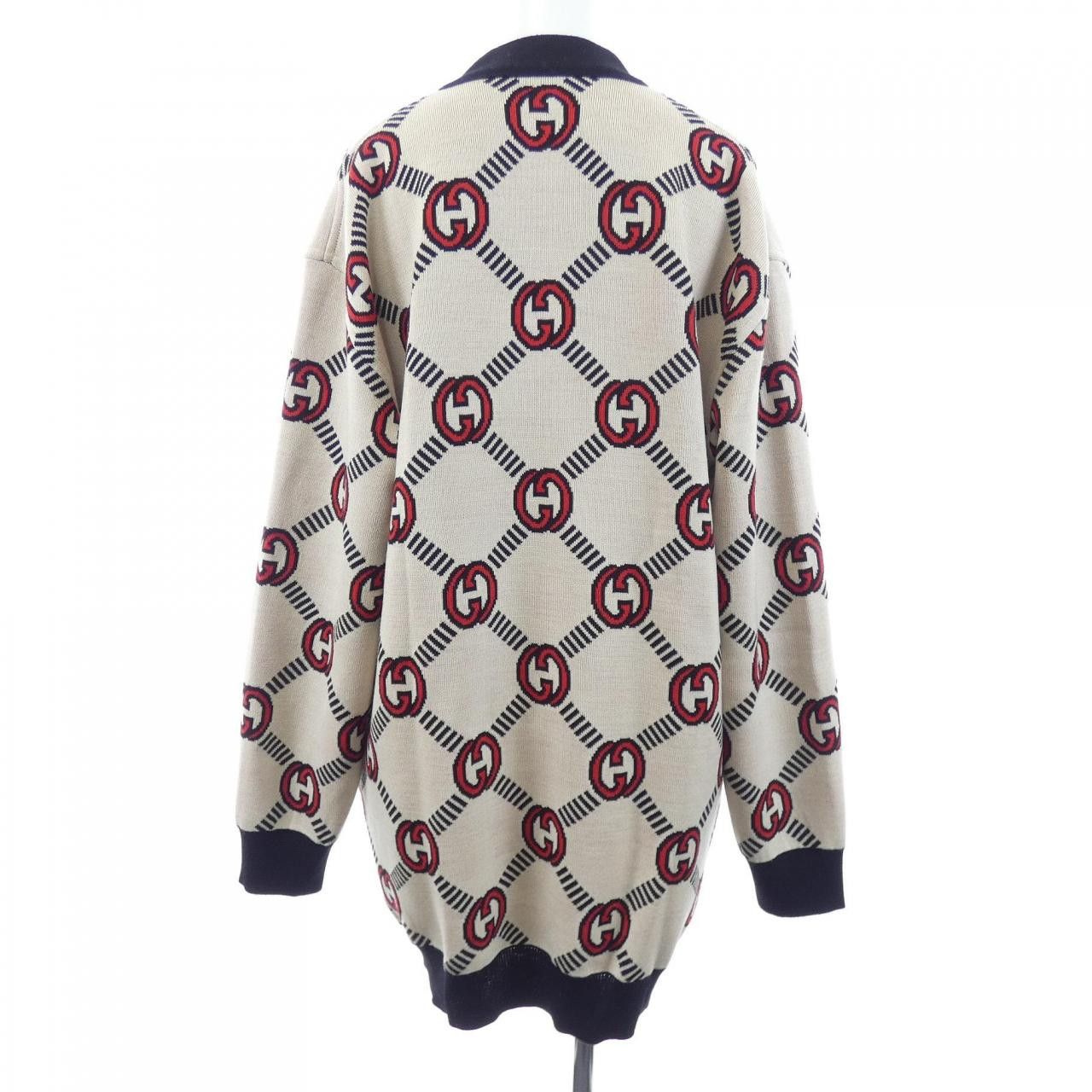 Gucci Gucci Gucci Interlocking G Cardigan Textile Tops 678308XKB7T DUTY FREE for USA Size ONE SIZE - 8 Thumbnail