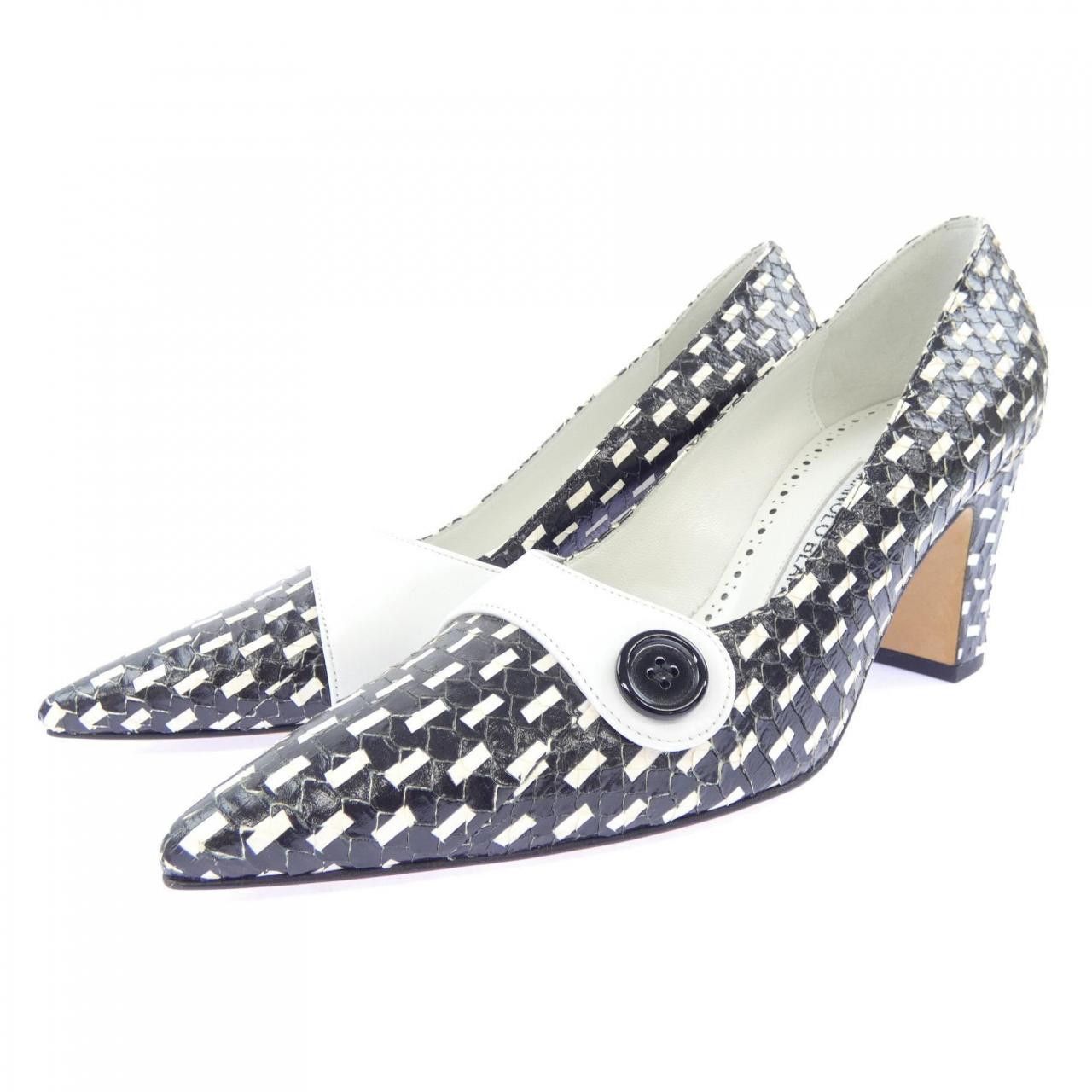 Manolo Blahnik Manolo Blahnik Manolo Blahnik Python Pumps Leather Shoes DUTY FREE for USA Size ONE SIZE - 3 Thumbnail