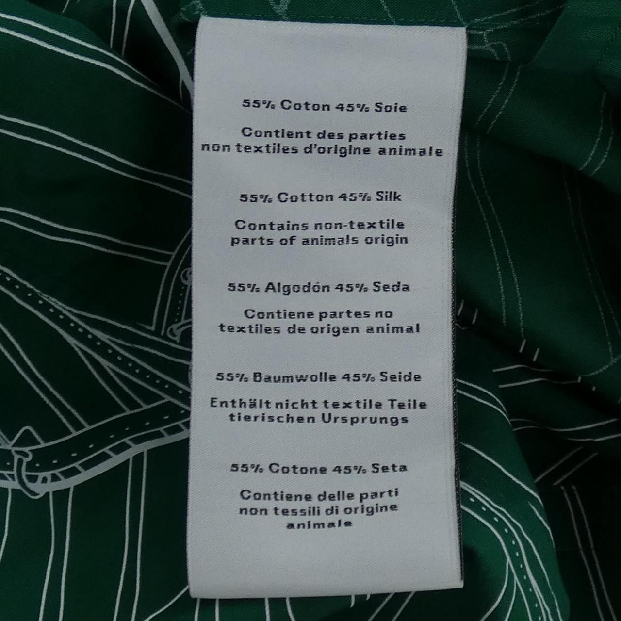 Hermes Hermes Hermes Vin Portant Finesse Cotton Shirt Textile Dress Shirt DUTY FREE for USA Size ONE SIZE - 3 Thumbnail