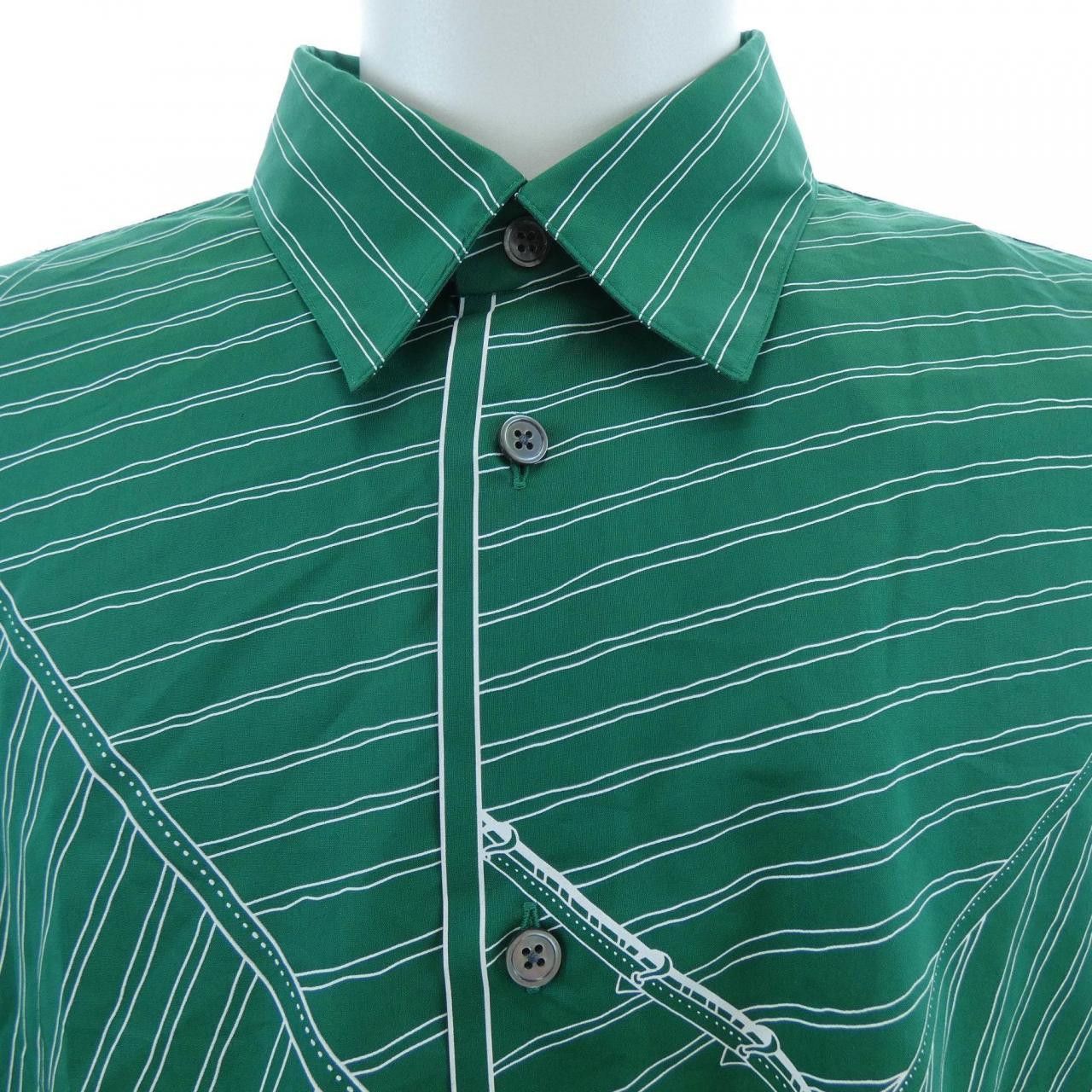 Hermes Hermes Hermes Vin Portant Finesse Cotton Shirt Textile Dress Shirt DUTY FREE for USA Size ONE SIZE - 5 Thumbnail