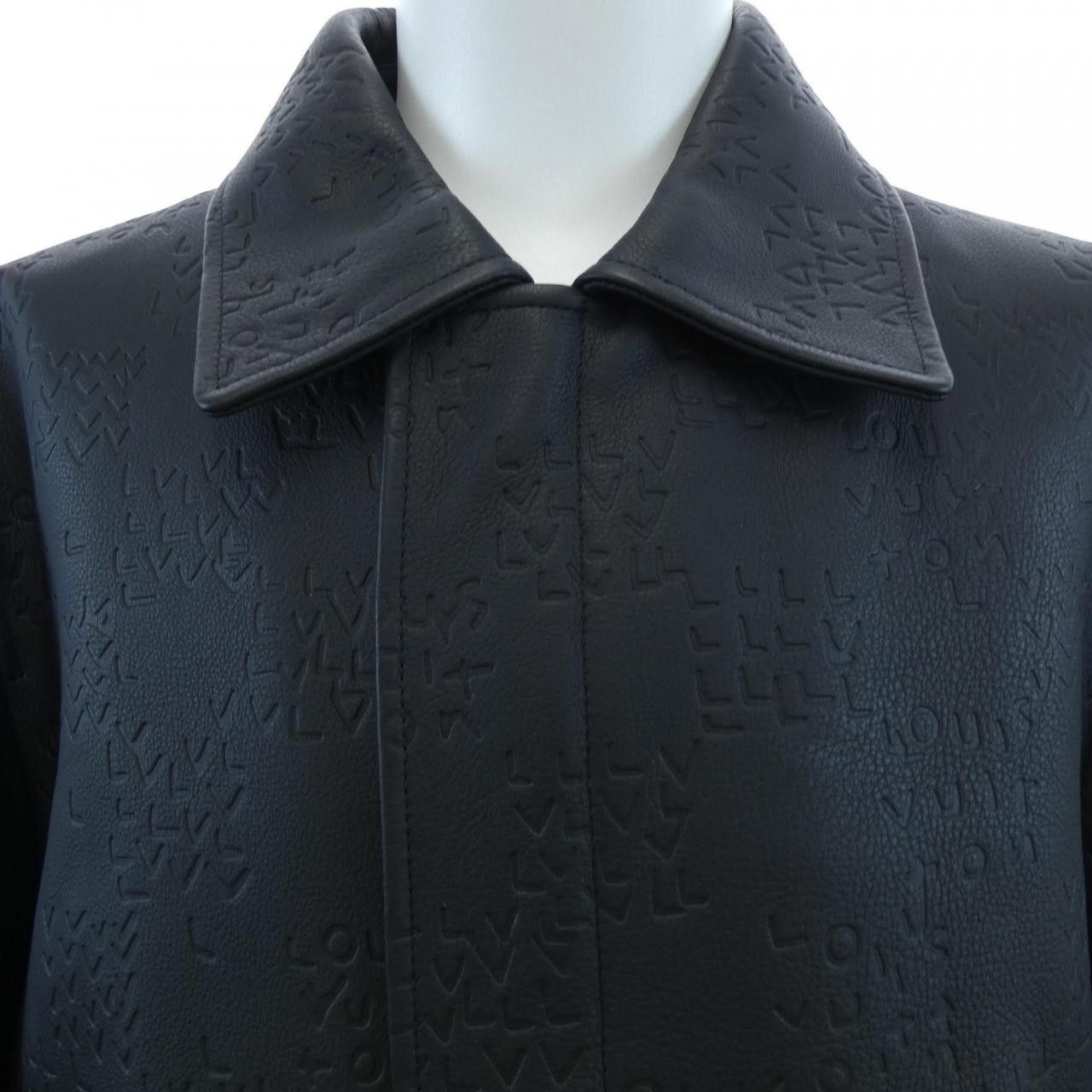 Louis Vuitton Louis Vuitton Louis Vuitton Damier Spread Leather Jacket Leather Outerwear HNL08WRMT DUTY FREE for USA Size ONE SIZE - 5 Thumbnail