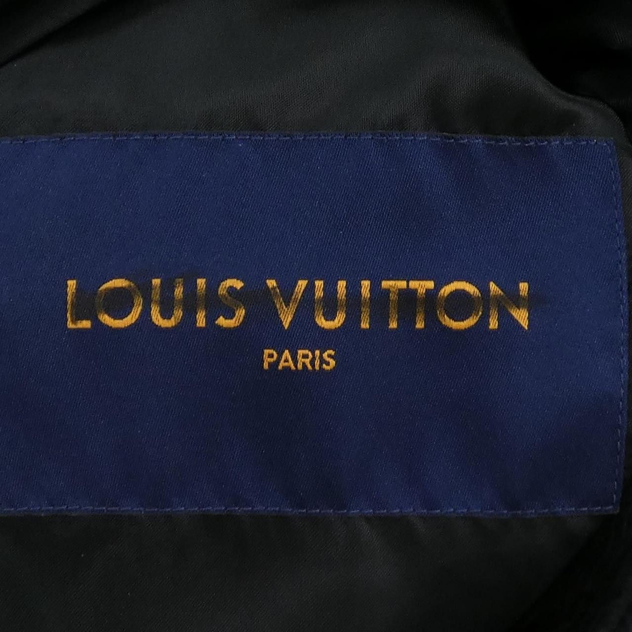 Louis Vuitton Louis Vuitton Louis Vuitton Damier Spread Leather Jacket Leather Outerwear HNL08WRMT DUTY FREE for USA Size ONE SIZE - 4 Thumbnail
