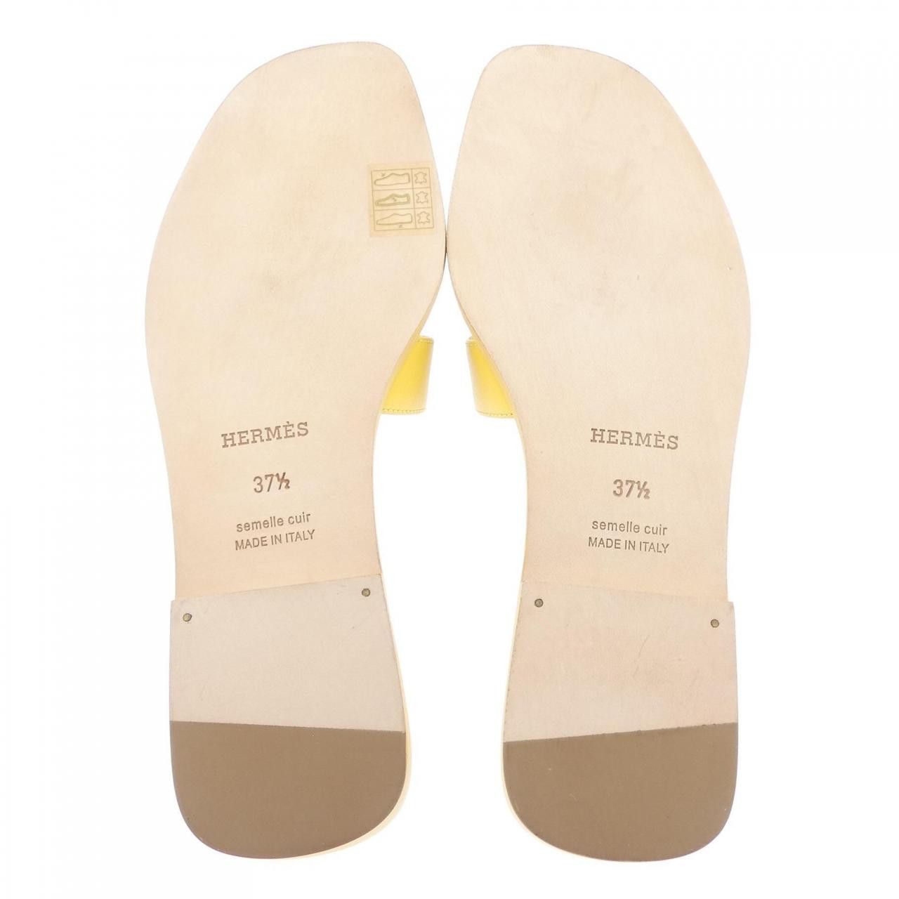 Hermes Hermes Hermes Oran Calf Sandals Leather Shoes DUTY FREE for USA Size ONE SIZE - 4 Thumbnail