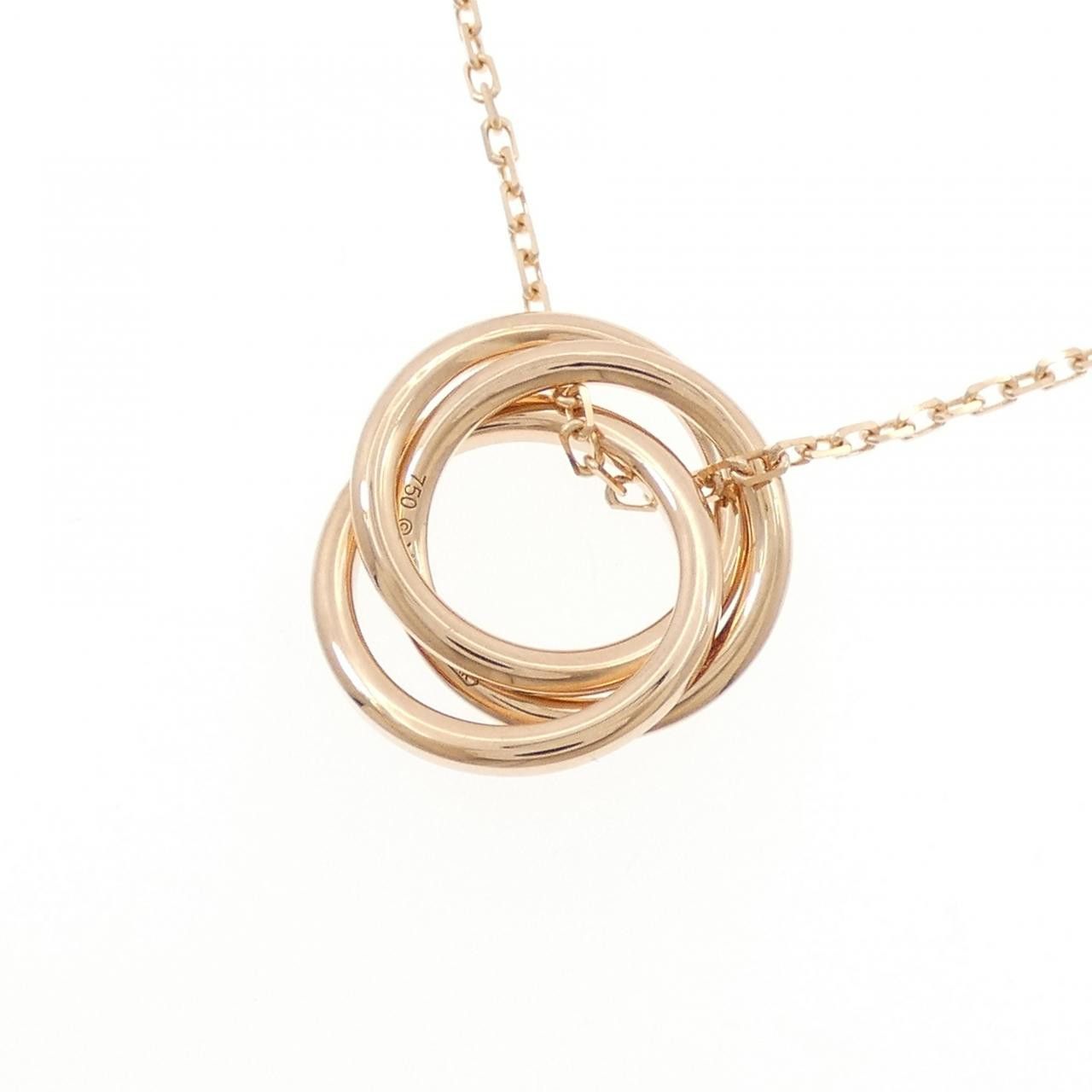 Cartier Cartier Cartier Trinity 18K Pink Gold Sapphire Necklace Precious Metal Necklace B3046000 DUTY FREE for USA Size ONE SIZE - 4 Thumbnail