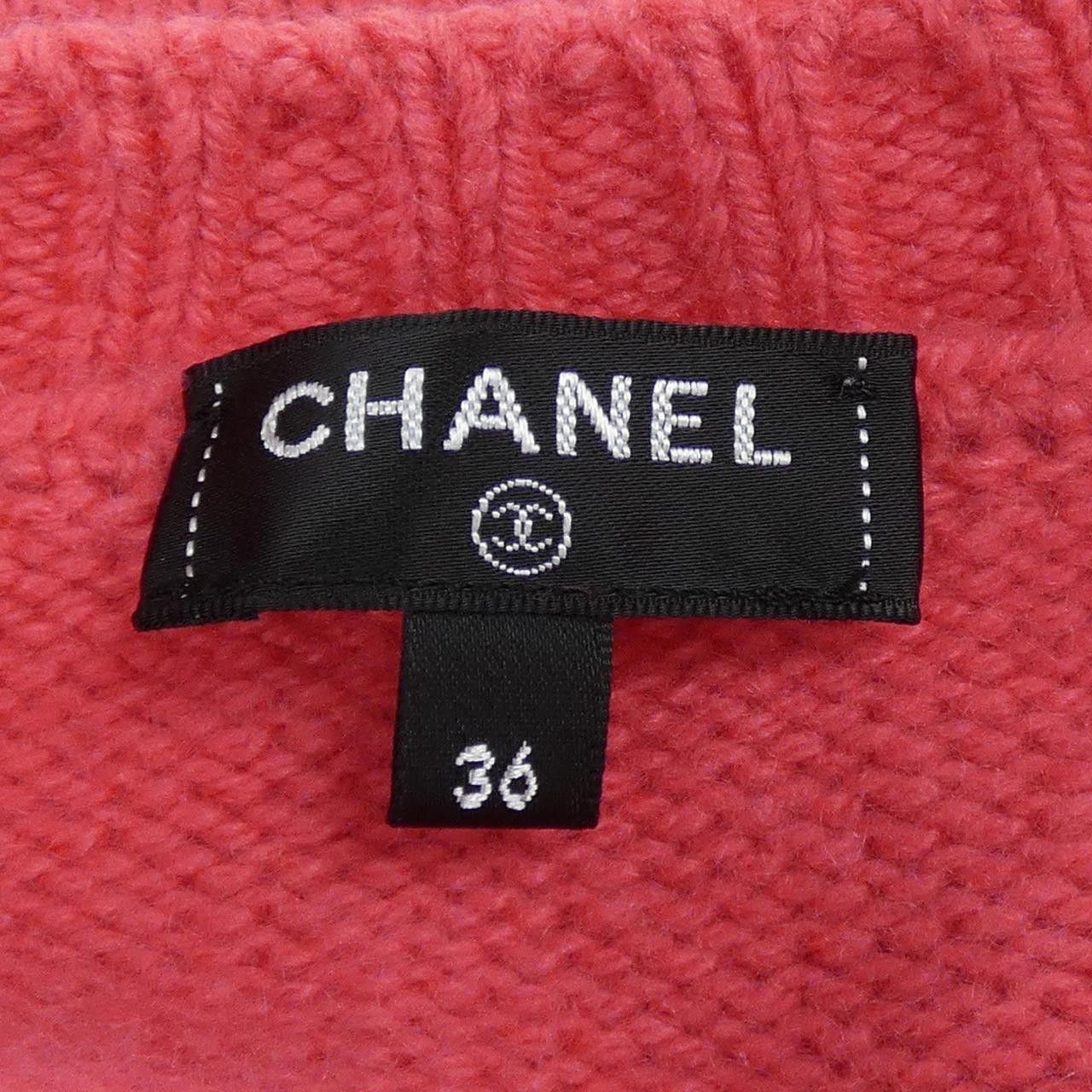 Chanel Chanel Chanel Cashmere Knit Textile Tops P65189K61044 DUTY FREE for USA Size ONE SIZE - 5 Thumbnail
