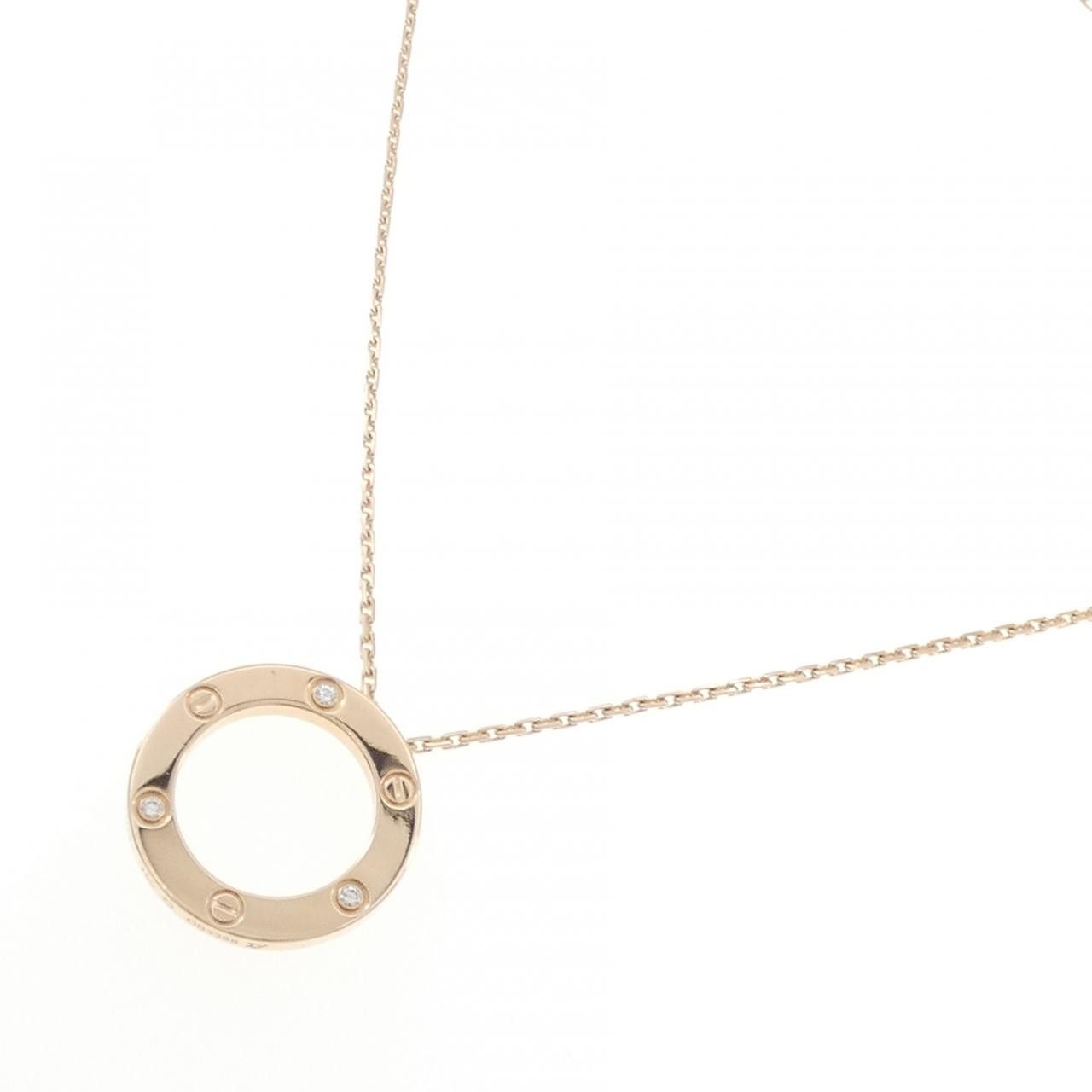 Cartier Cartier Cartier LOVE 750 Pink Gold Diamond Necklace Precious Metal Necklace DUTY FREE for USA Size ONE SIZE - 2 Thumbnail