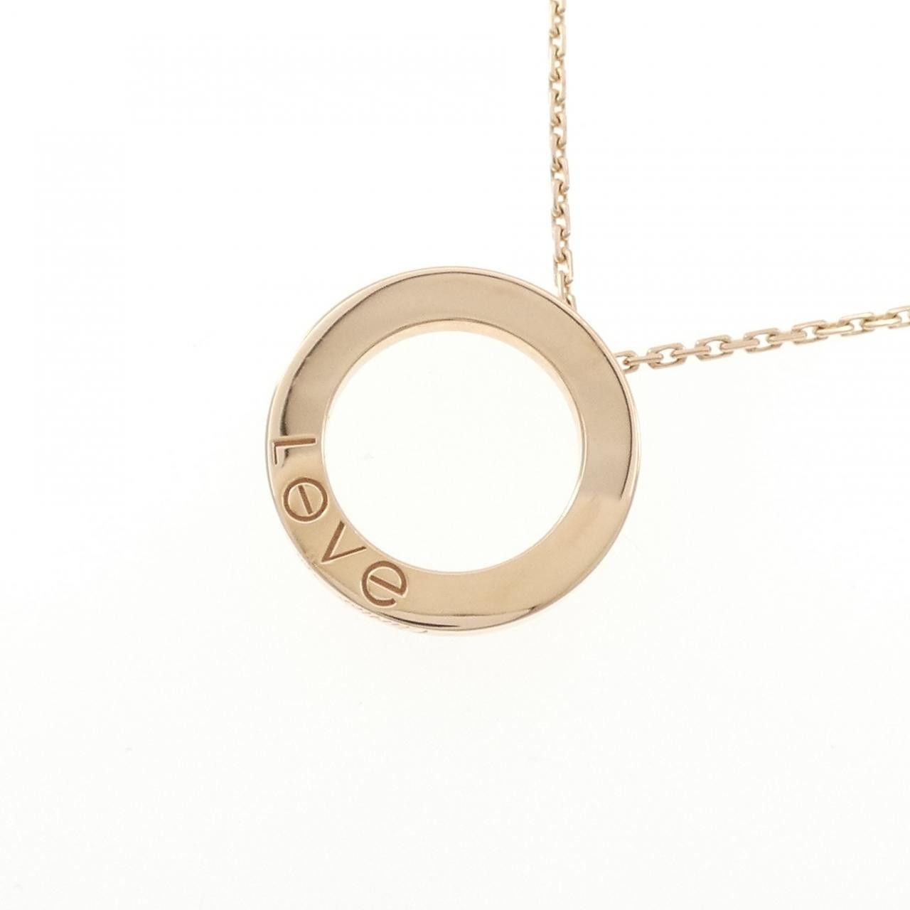 Cartier Cartier Cartier LOVE 750 Pink Gold Diamond Necklace Precious Metal Necklace DUTY FREE for USA Size ONE SIZE - 4 Thumbnail