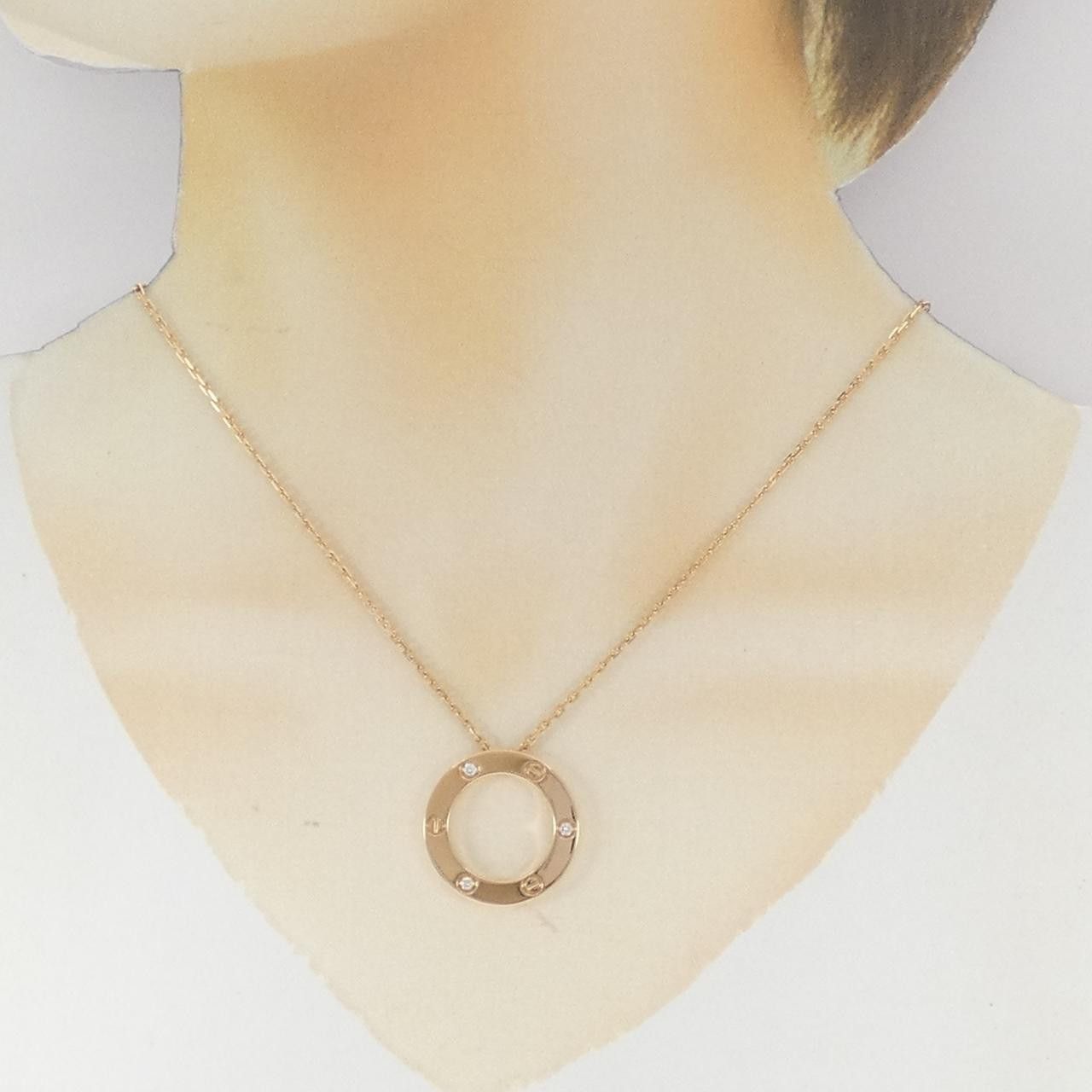 Cartier Cartier Cartier LOVE 750 Pink Gold Diamond Necklace Precious Metal Necklace DUTY FREE for USA Size ONE SIZE - 6 Thumbnail