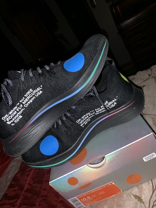 nike off white mercurial black