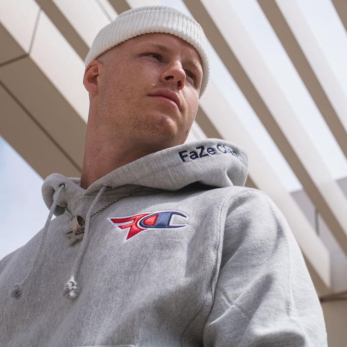 Faze x discount champion hoodie grey