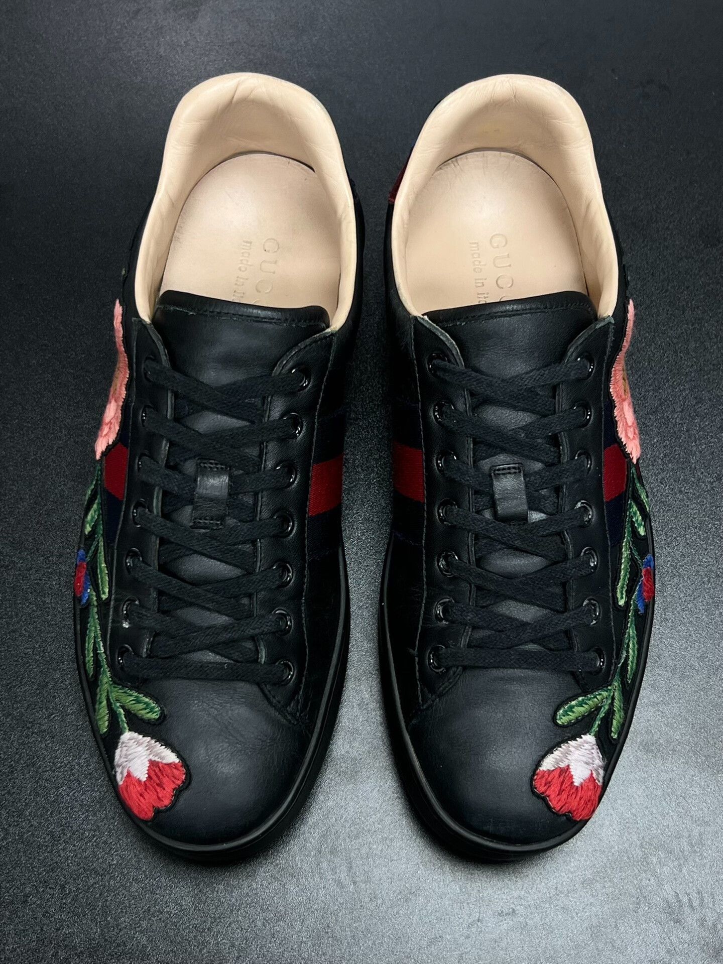 Gucci Gucci Embroidered Lowtop Sneakers 9.5 Men Size US 9.5 / EU 42-43 - 3 Thumbnail