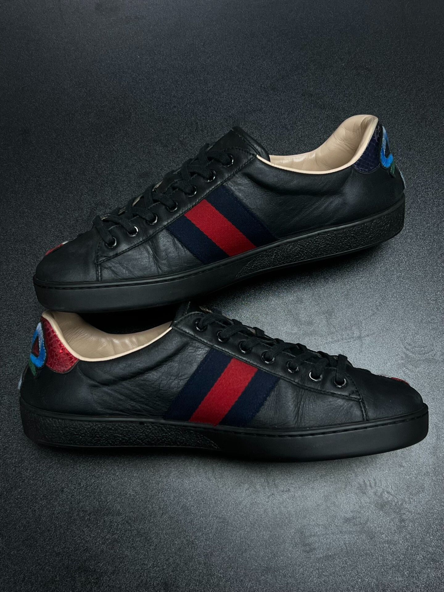 Gucci Gucci Embroidered Lowtop Sneakers 9.5 Men Size US 9.5 / EU 42-43 - 6 Thumbnail