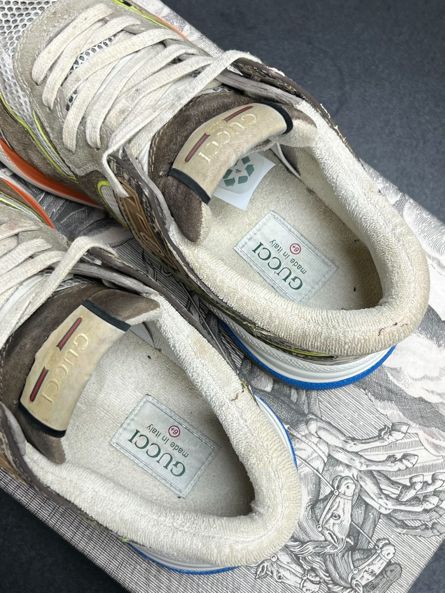 Gucci Gucci Casual White Lowtop Sneakers 7.5 Men Size US 7.5 / EU 40-41 - 4 Thumbnail