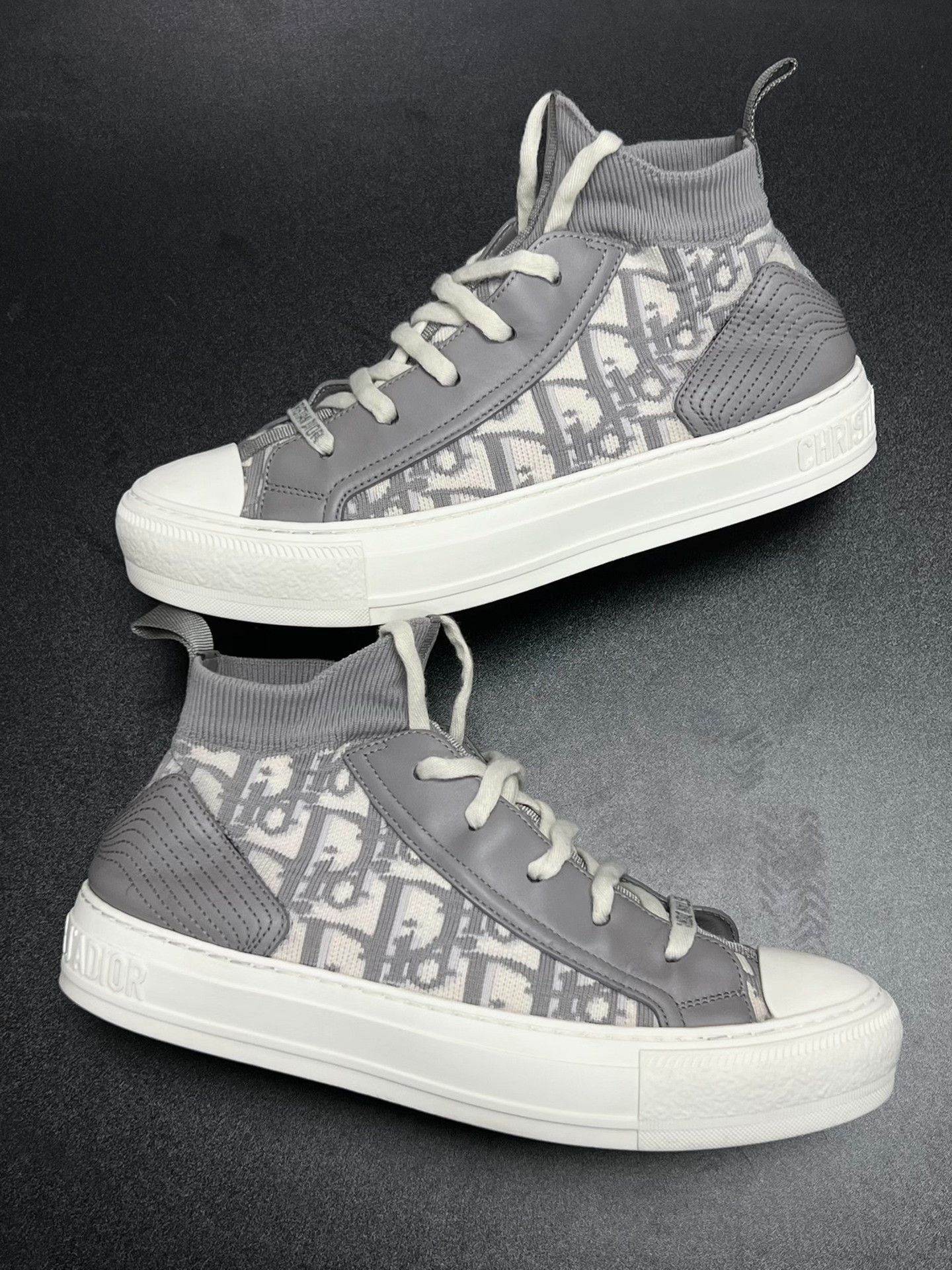 Dior Dior Gray Hitop Sneakers us_7 Women Size US 7 / IT 37 - 5 Thumbnail