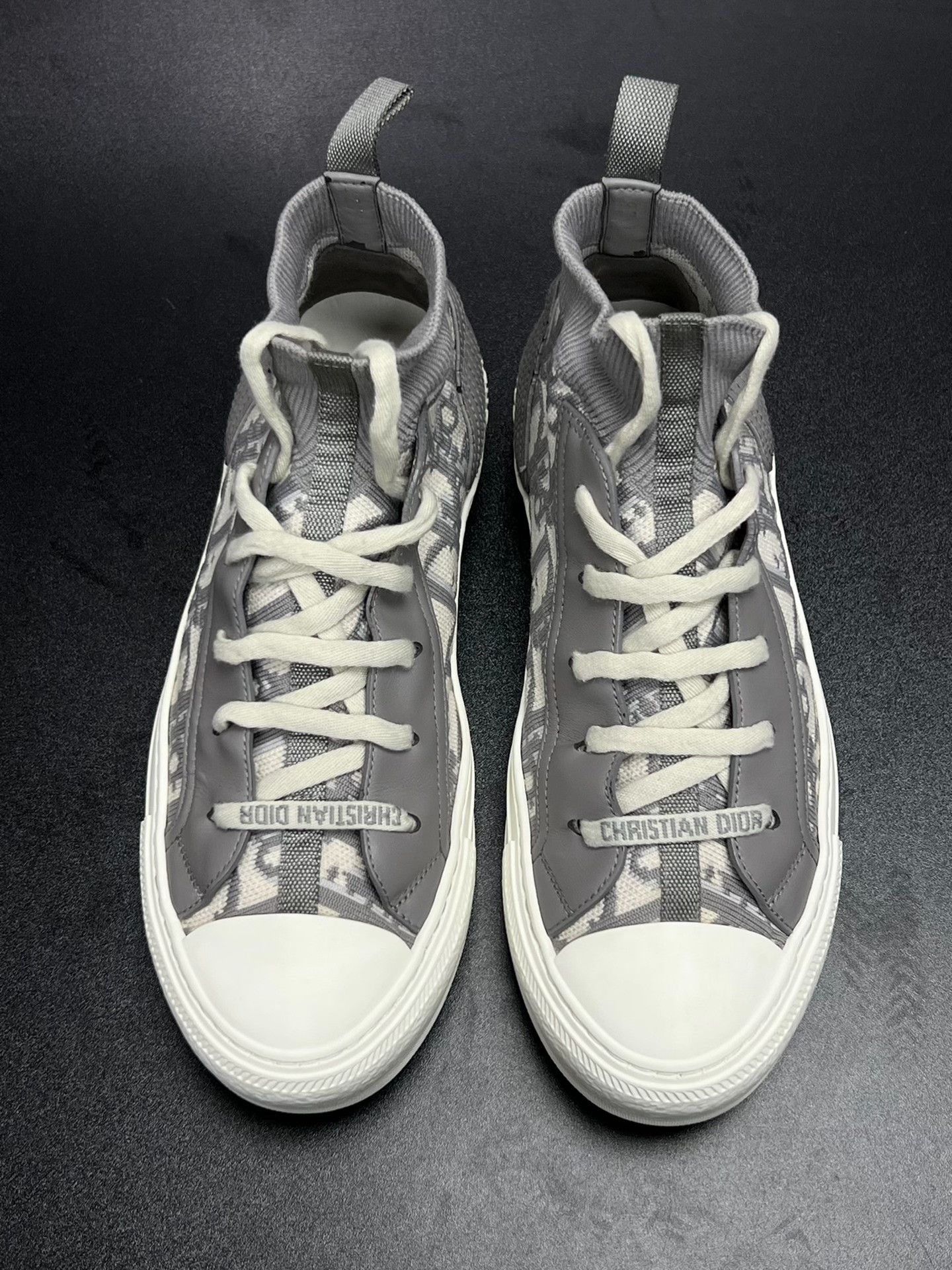 Dior Dior Gray Hitop Sneakers us_7 Women Size US 7 / IT 37 - 3 Thumbnail