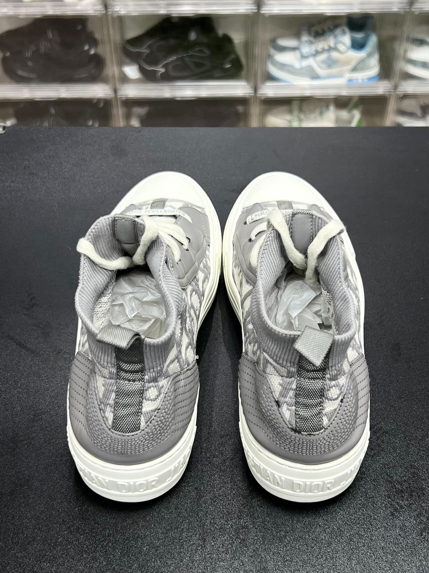Dior Dior Gray Hitop Sneakers us_7 Women Size US 7 / IT 37 - 7 Thumbnail