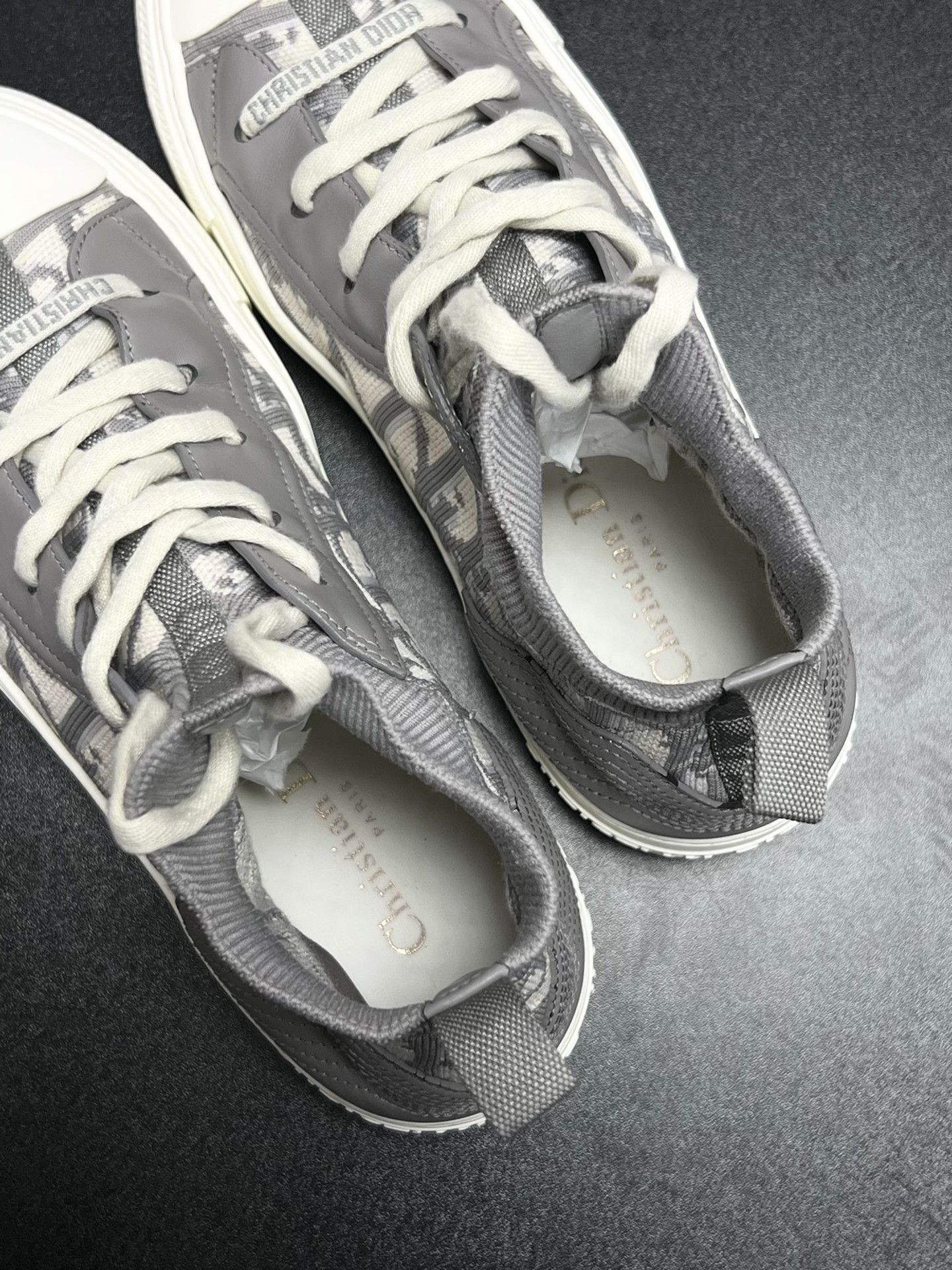 Dior Dior Gray Hitop Sneakers us_7 Women Size US 7 / IT 37 - 4 Thumbnail