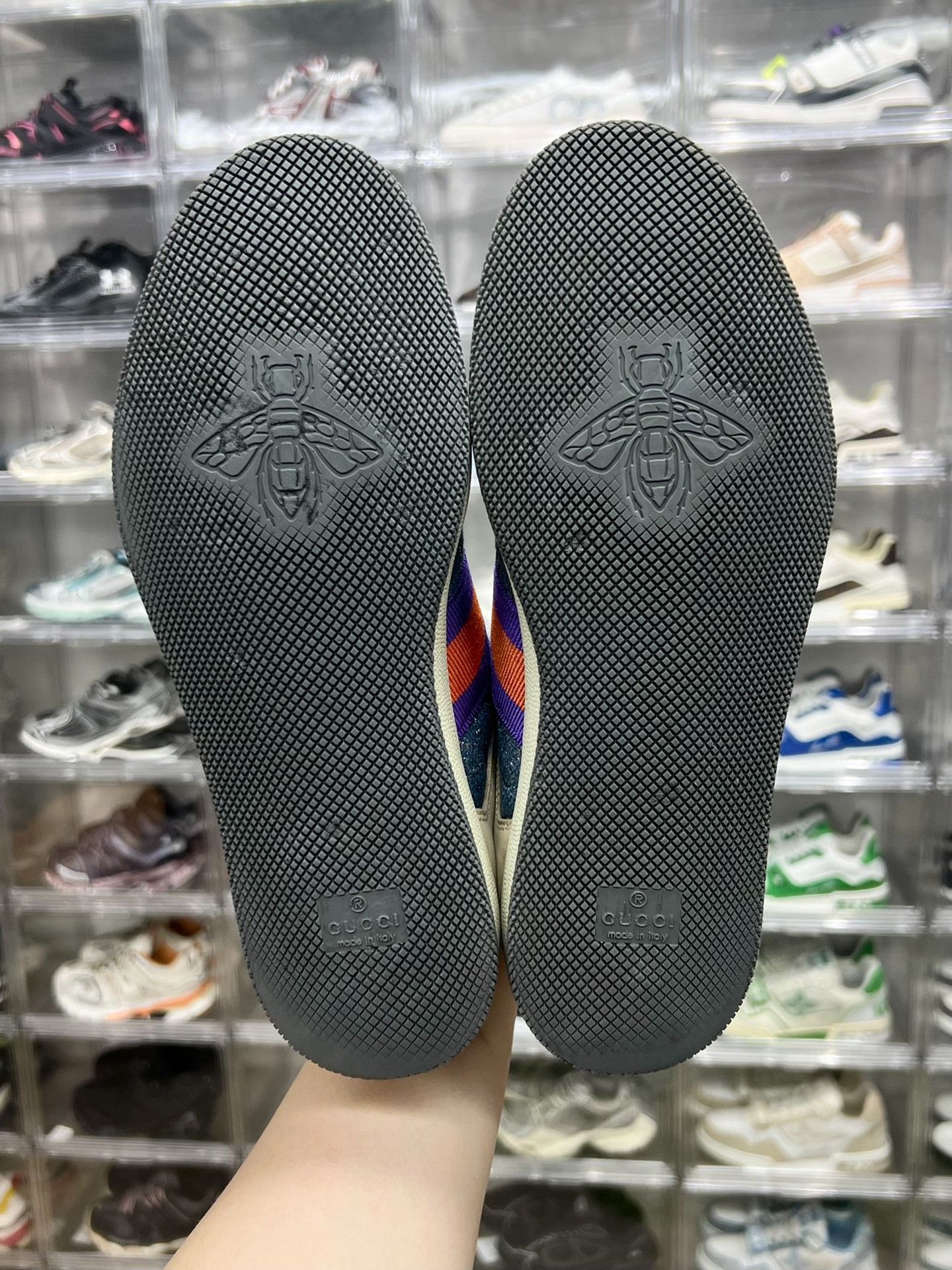 Gucci Gucci Purple Lowtop Sneakers 5.5 Men Size US 5.5 / EU 38 - 8 Thumbnail