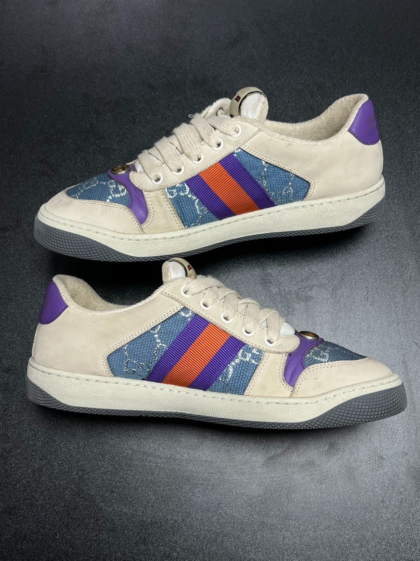 Gucci Gucci Purple Lowtop Sneakers 5.5 Men Size US 5.5 / EU 38 - 6 Thumbnail
