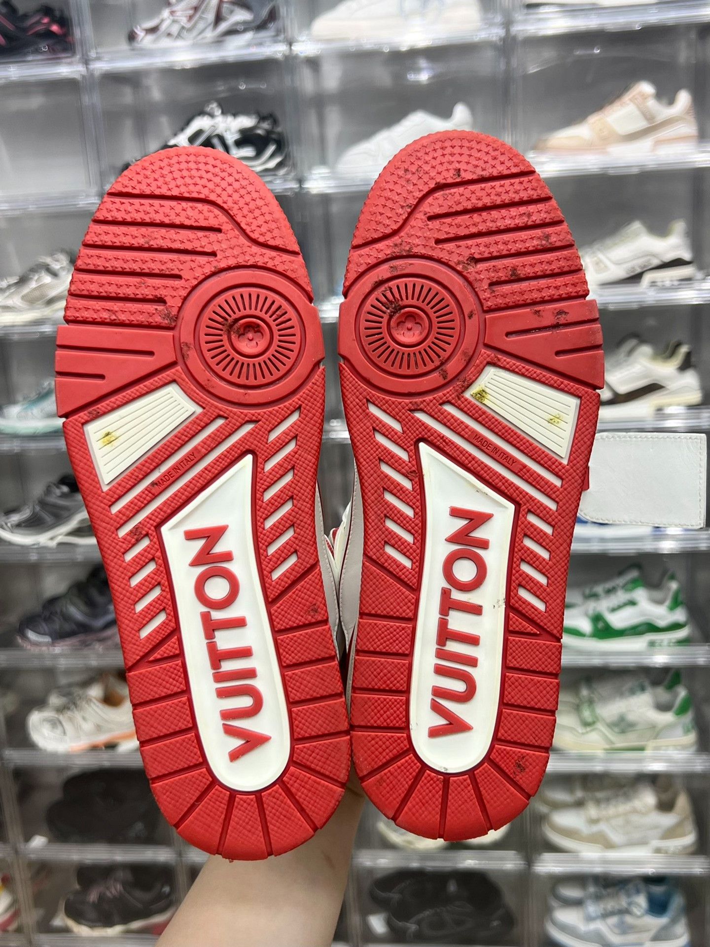 Louis Vuitton Louis Vuitton Training Red Lowtop Sneakers 7.5 Men Size US 7.5 / EU 40-41 - 8 Thumbnail