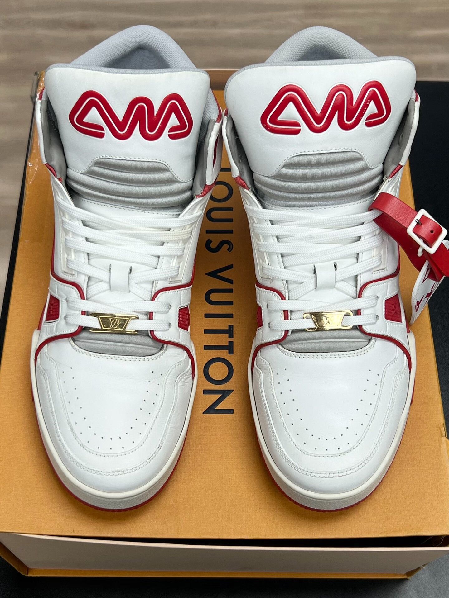Louis Vuitton Louis Vuitton Training Red Lowtop Sneakers 7.5 Men Size US 7.5 / EU 40-41 - 3 Thumbnail