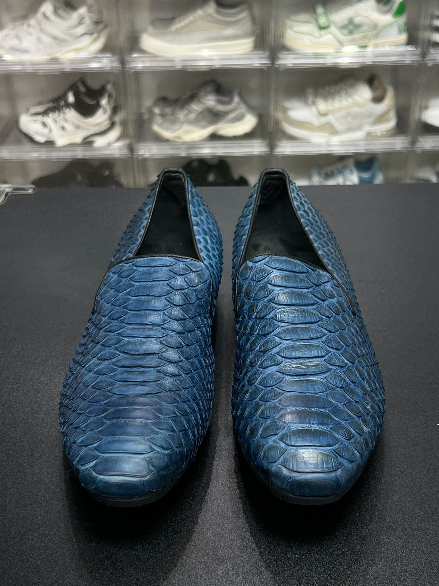 Alexander McQueen Alexander McQueen Blue Slip Ons 8 Men Size US 8 / EU 41 - 2 Thumbnail