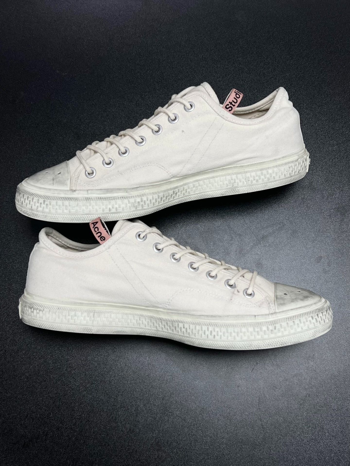 Acne Studios Acne Studios Canvas White Lowtop Sneakers 11 Men Size US 11 / EU 44 - 6 Thumbnail