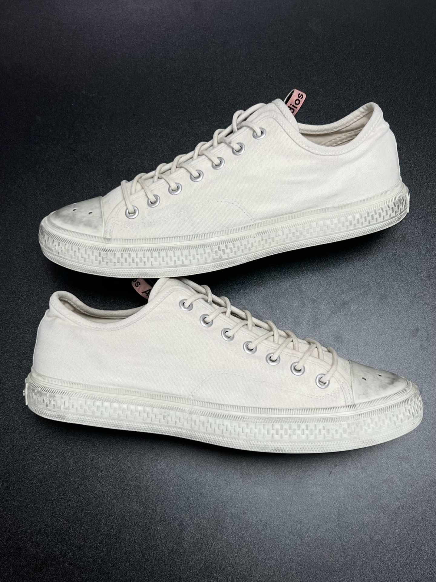 Acne Studios Acne Studios Canvas White Lowtop Sneakers 11 Men Size US 11 / EU 44 - 5 Thumbnail