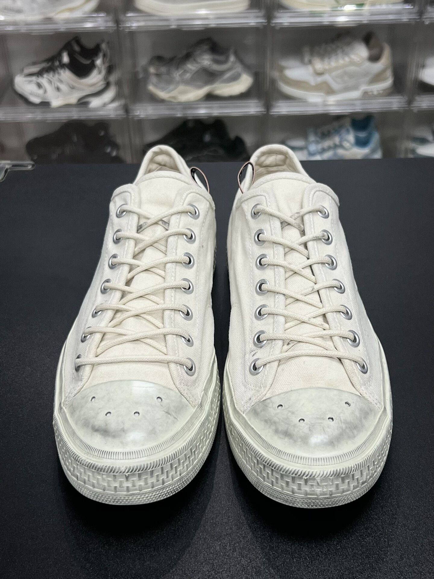 Acne Studios Acne Studios Canvas White Lowtop Sneakers 11 Men Size US 11 / EU 44 - 2 Thumbnail