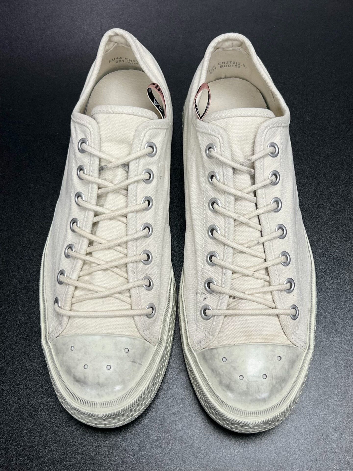 Acne Studios Acne Studios Canvas White Lowtop Sneakers 11 Men Size US 11 / EU 44 - 3 Thumbnail