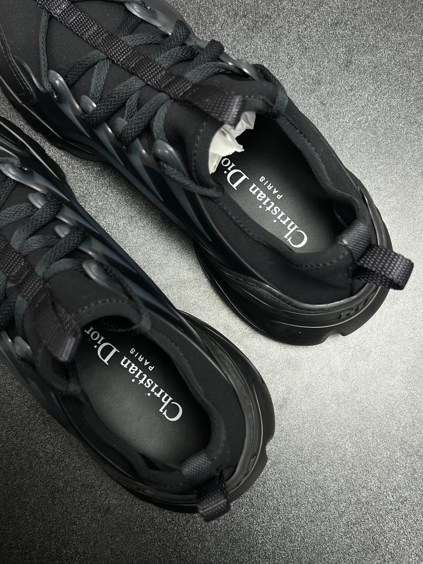 Dior Dior Black Lowtop Sneakers us_7 Women Size US 7 / IT 37 - 4 Thumbnail