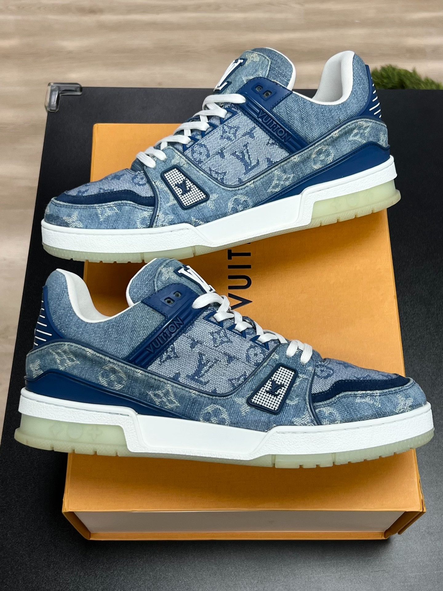 Louis Vuitton Louis Vuitton Training Denim Blue Lowtop Sneakers 8 Men Size US 8 / EU 41 - 5 Thumbnail