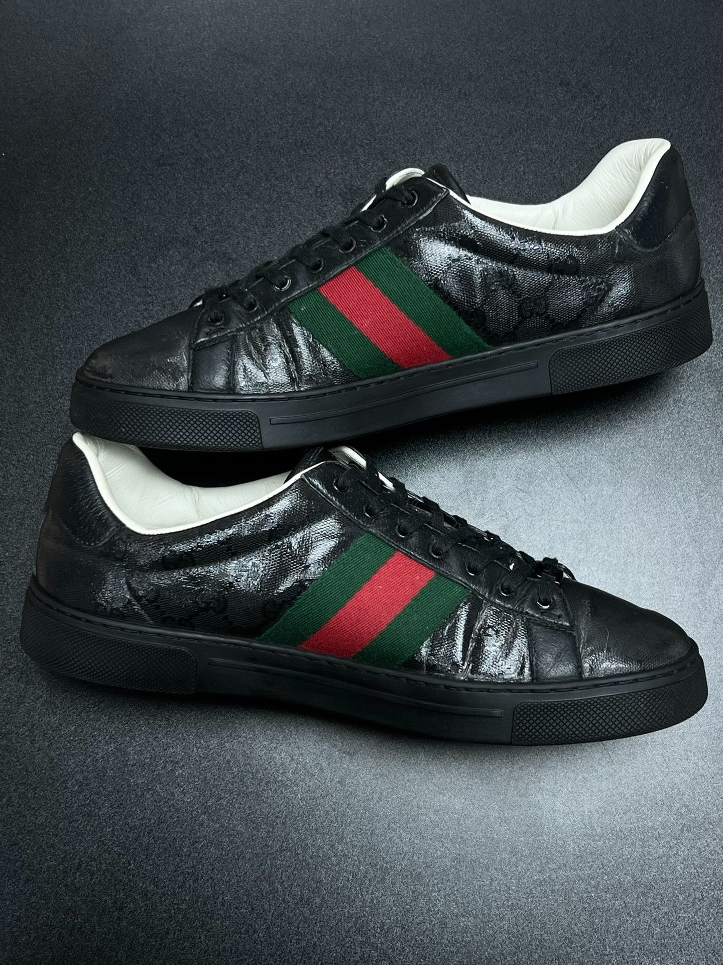 Gucci Gucci Black Lowtop Sneakers 11 Men Size US 11 / EU 44 - 6 Thumbnail