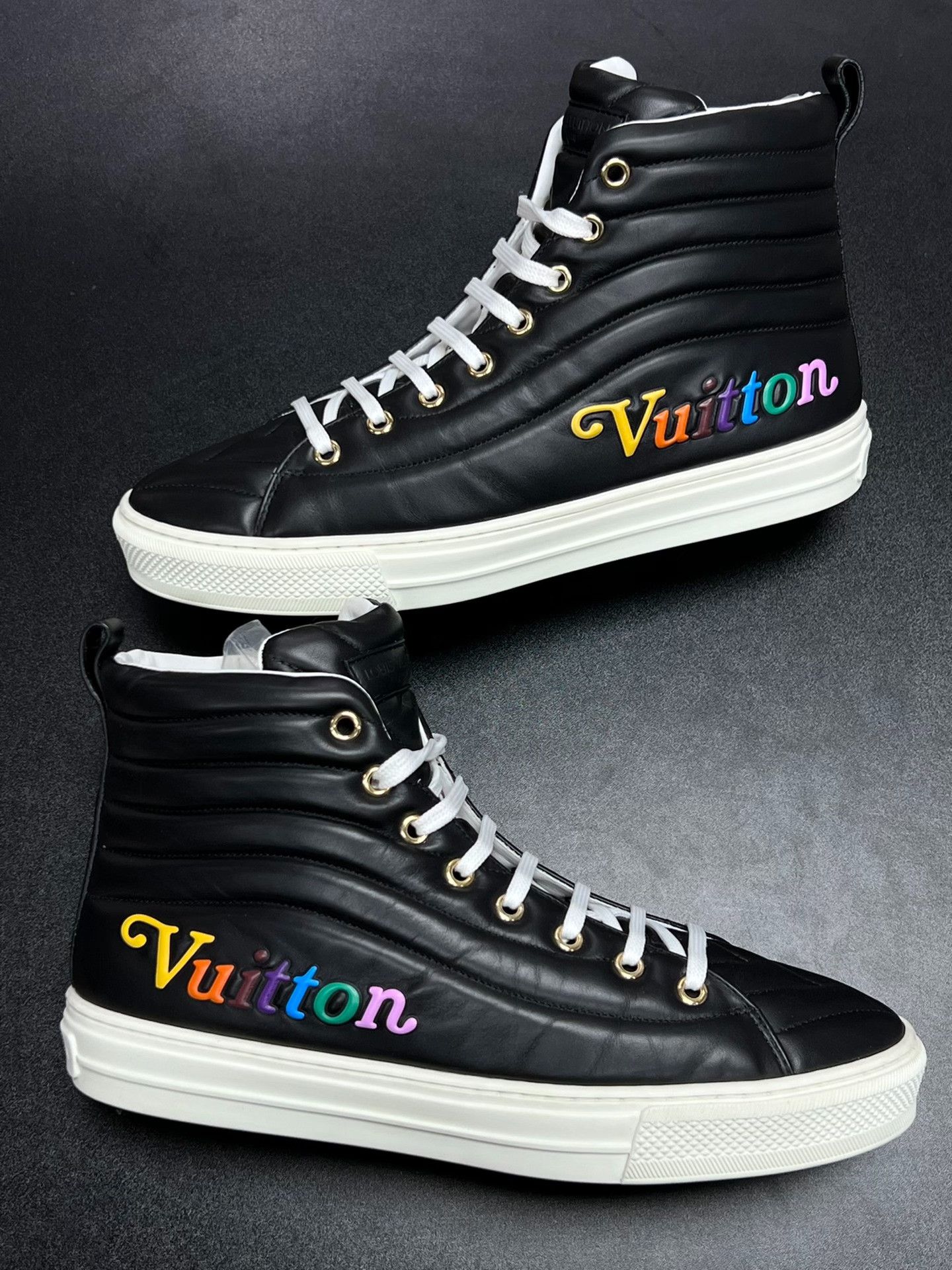 Louis Vuitton Louis Vuitton Leather Black Lowtop Sneakers 6 Men Size US 6 / EU 39 - 5 Thumbnail