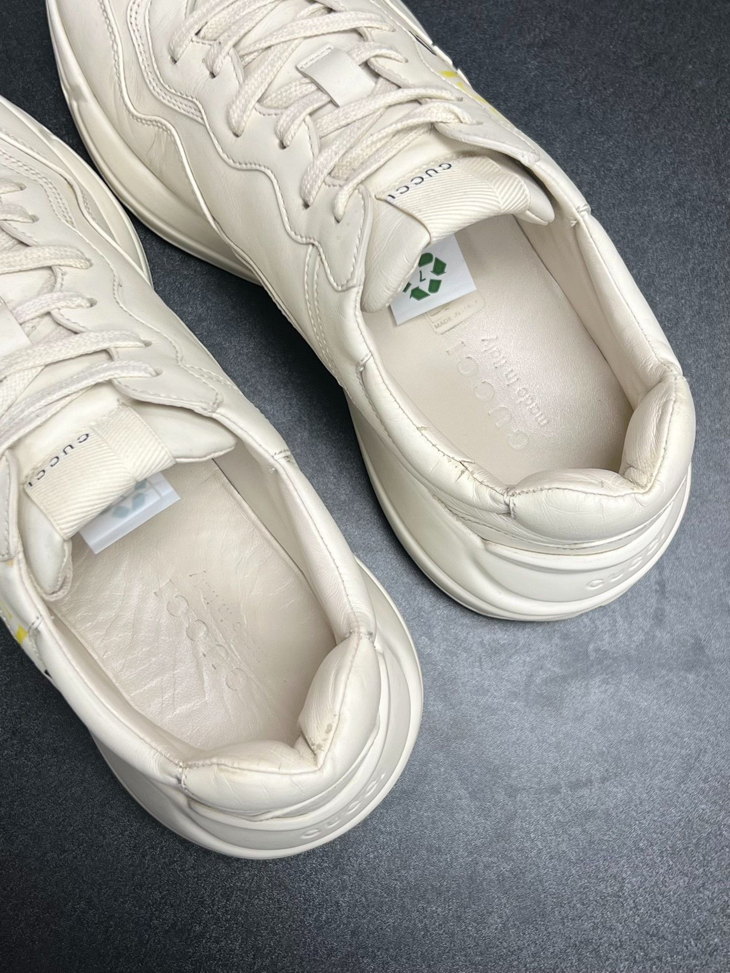 Gucci Gucci Retro White Lowtop Sneakers 8.5 Men Size US 8.5 / EU 41-42 - 4 Thumbnail