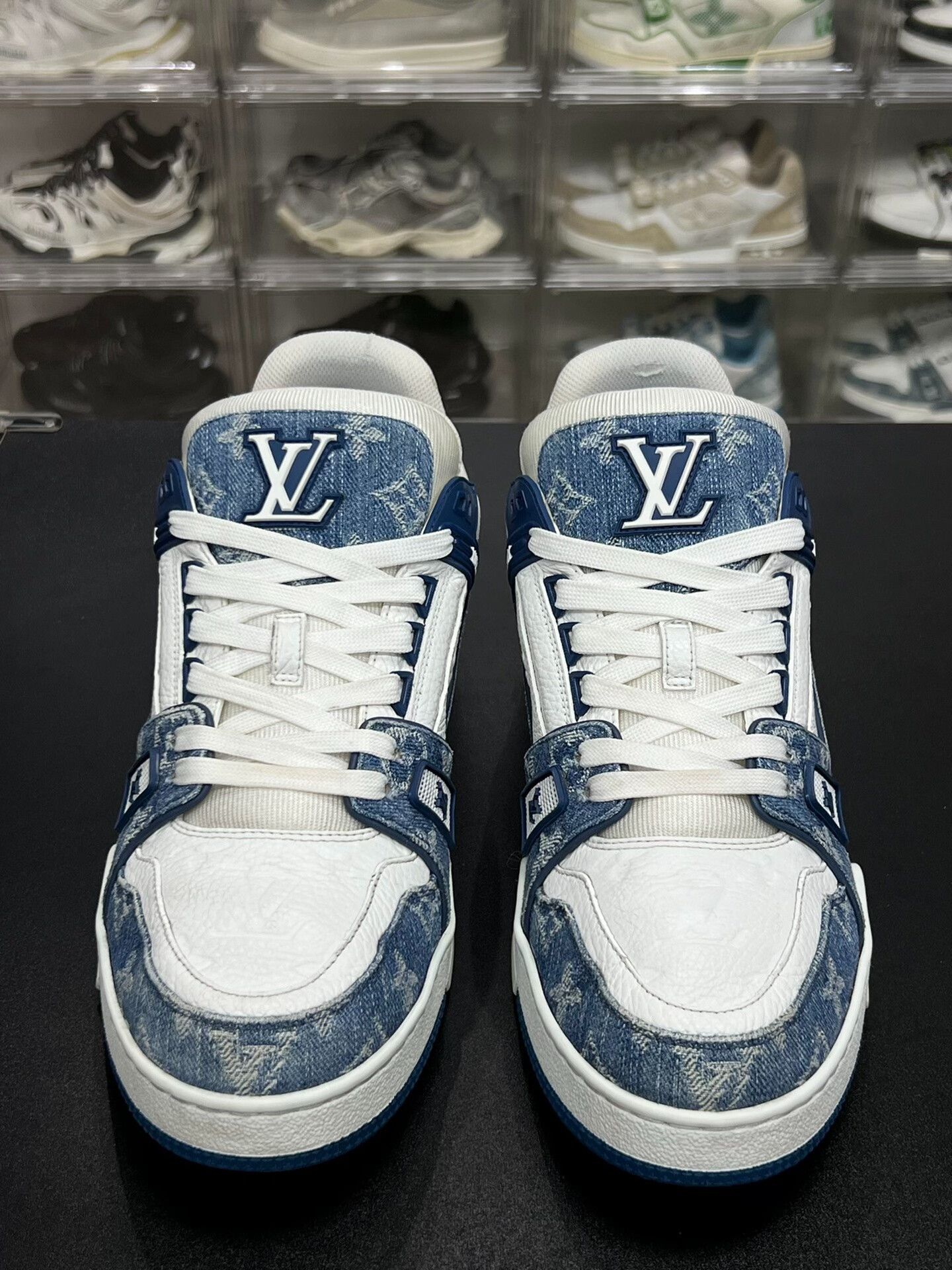Louis Vuitton Louis Vuitton Training Denim Blue Lowtop Sneakers 10 Men Size US 10 / EU 43 - 2 Thumbnail