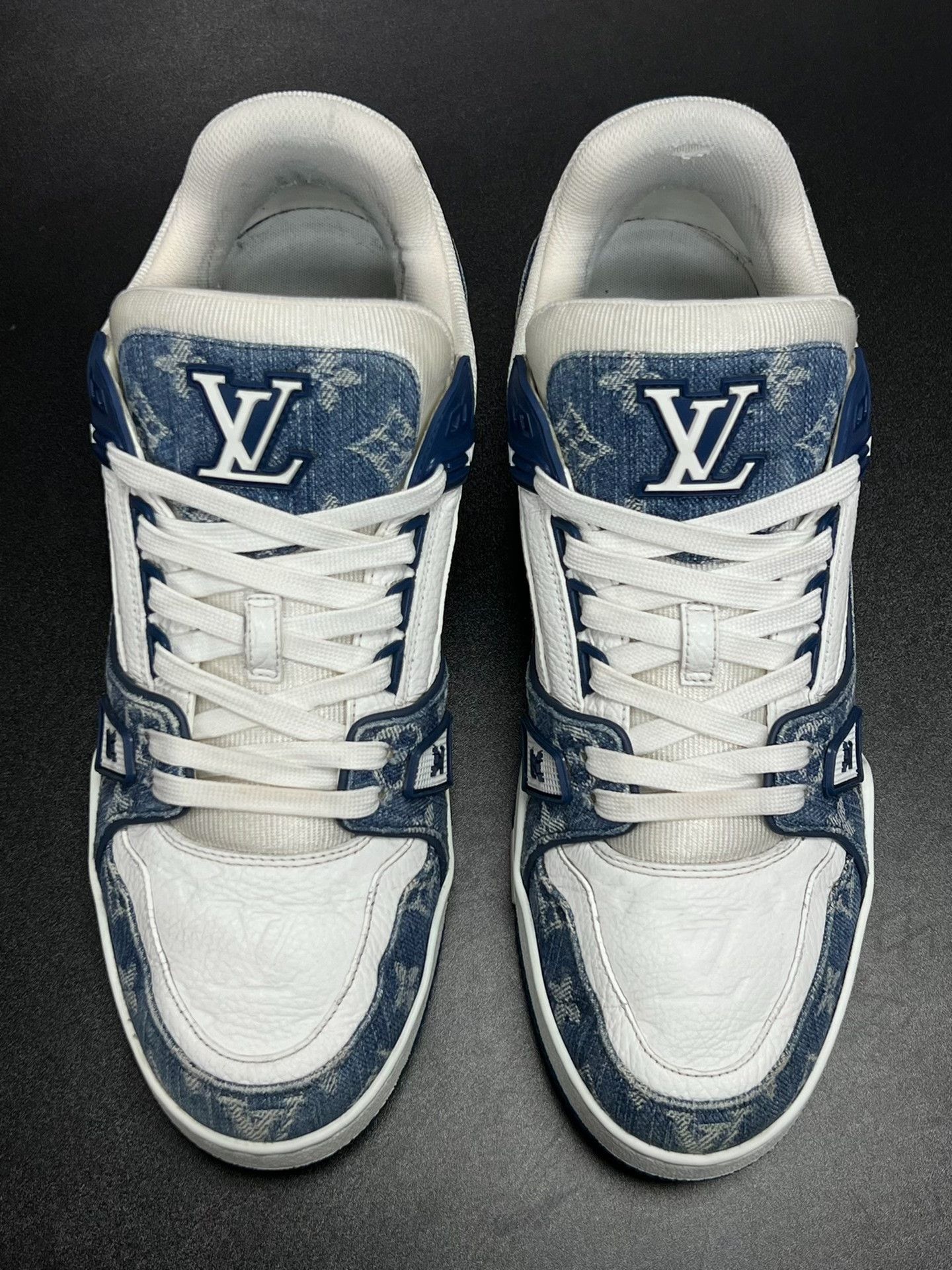 Louis Vuitton Louis Vuitton Training Denim Blue Lowtop Sneakers 10 Men Size US 10 / EU 43 - 3 Thumbnail